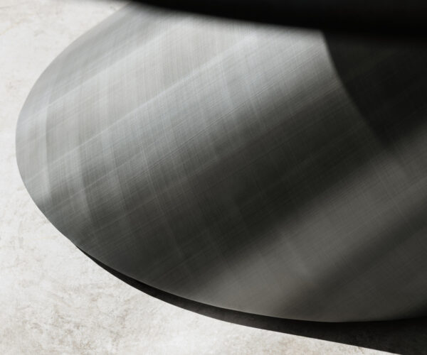 Étkezőasztal Edge ovális 280x130x2,5 tölgy természetes Cono metál ezüst Flow-Edge - Image 6