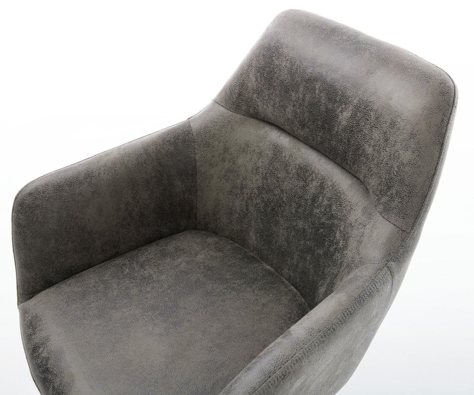 Otočná židle Pejo-Flex šedá antická konzola plochá zlatá - Image 4