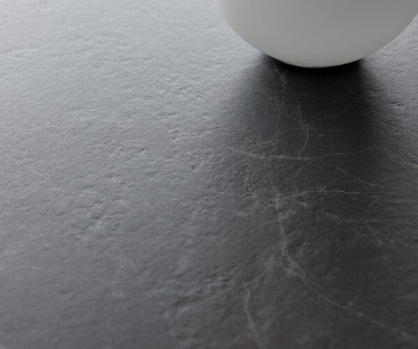 Étkezőasztal Edge ovális 220x120 kerámia Laminam® Nero Greco antracit Troa fém fekete - Image 5