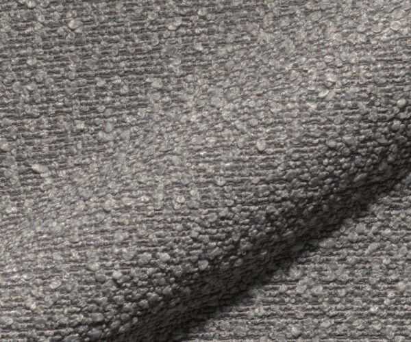 Étkezőszék Elso-Flex bouclé ezüstszürke kereszt láb széles rozsdamentes acél 360° forgatható billenő funkció zsákrugós matrac - Image 3