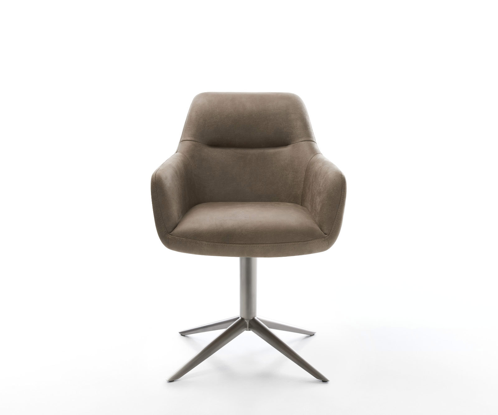 Étkezőszék Pejo-Flex mikroszálas taupe vintage grafit láb 360° forgatható hintamechanizmus zsákrugó - Image 2