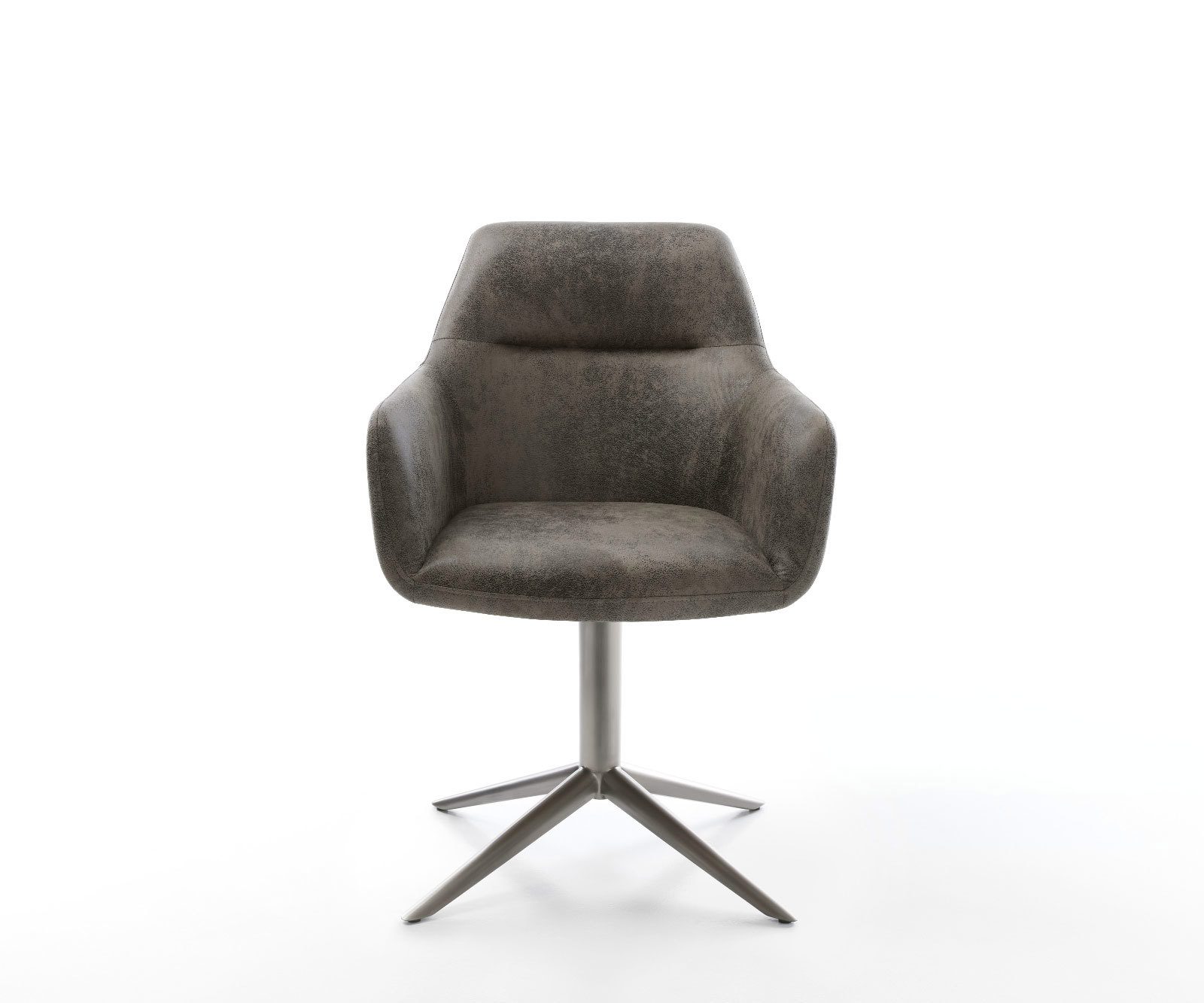 Étkezőszék Pejo-Flex mikroszálas szürke vintage láb grafit 360° forgatható hintamechanizmus zsákrugós - Image 2