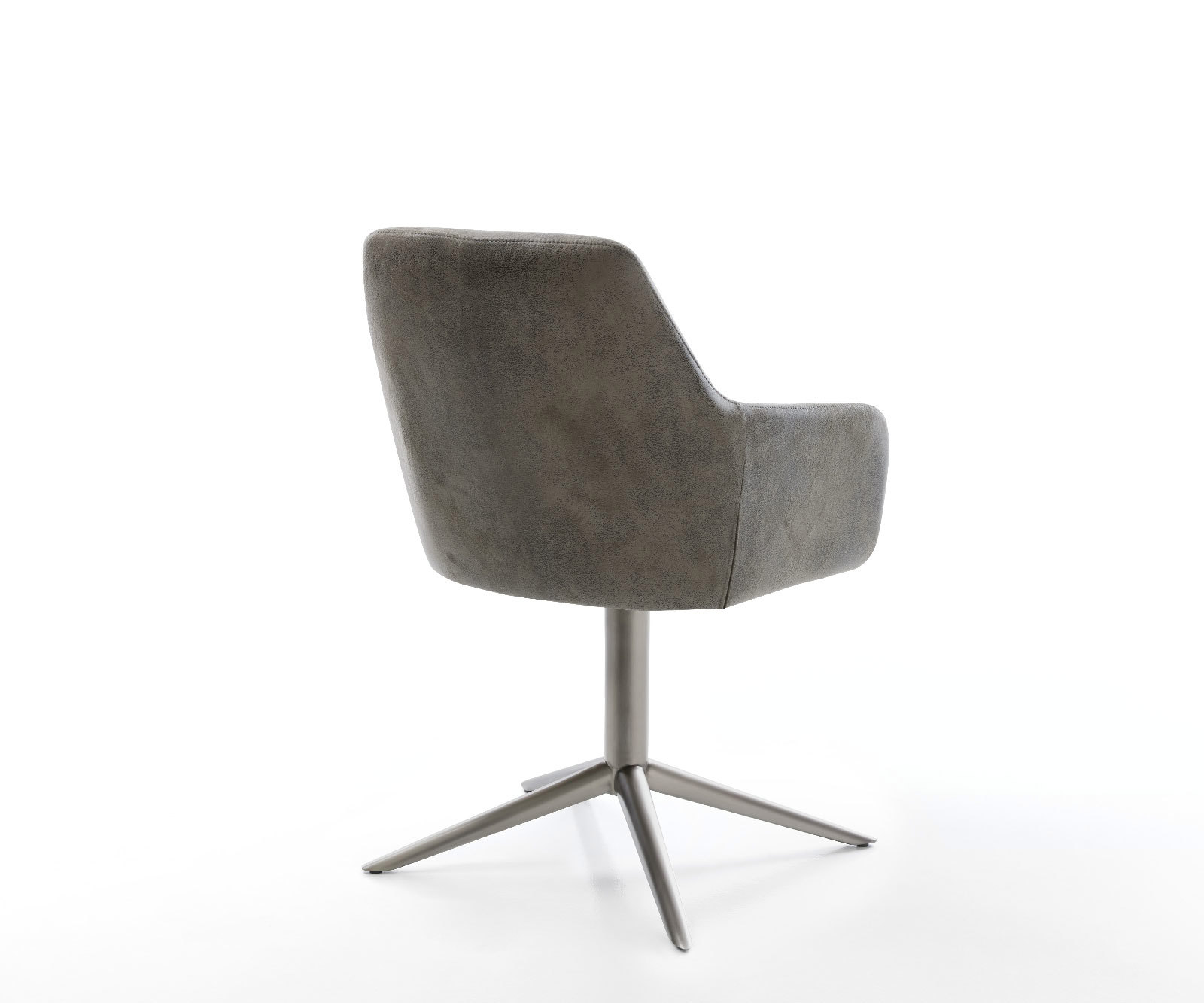 Étkezőszék Pejo-Flex mikroszálas szürke vintage láb grafit 360° forgatható hintamechanizmus zsákrugós - Image 5