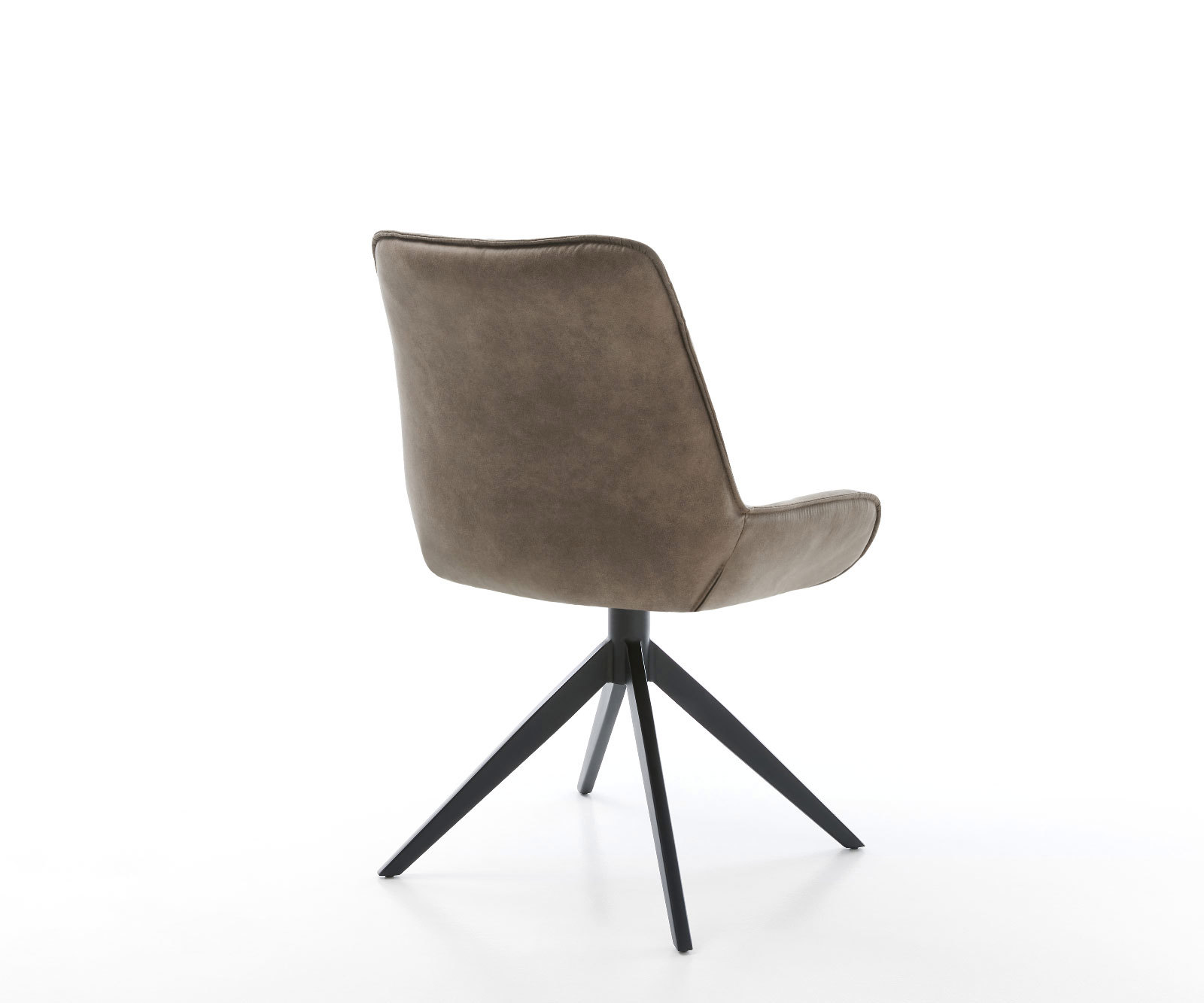 Étkezőszék Taimi-Flex mikroszálas taupe vintage kereszt láb széles fekete 360° forgatható billenő funkció - Image 5