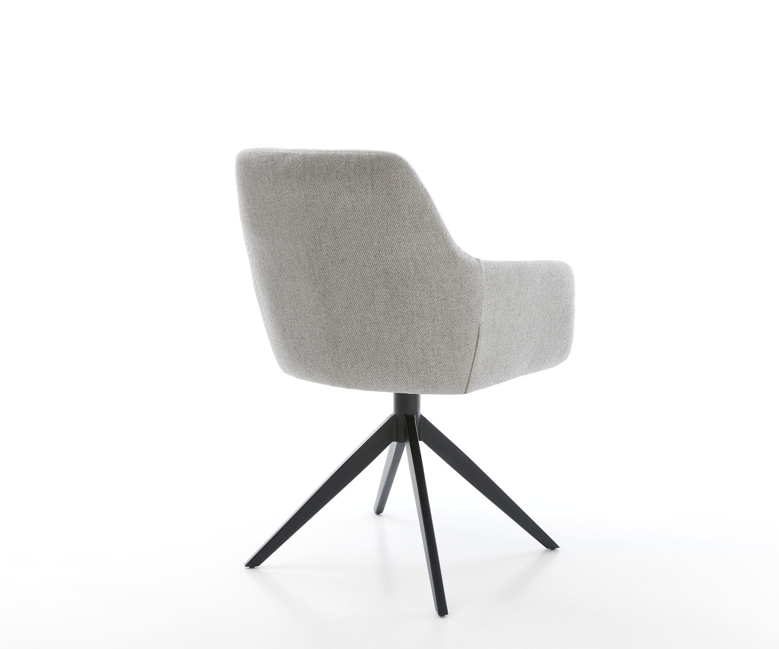 Étkezőszék Pejo-Flex csíkos világosszürke kereszt láb széles fekete 360° forgatható billenő zsákrugós - Image 5