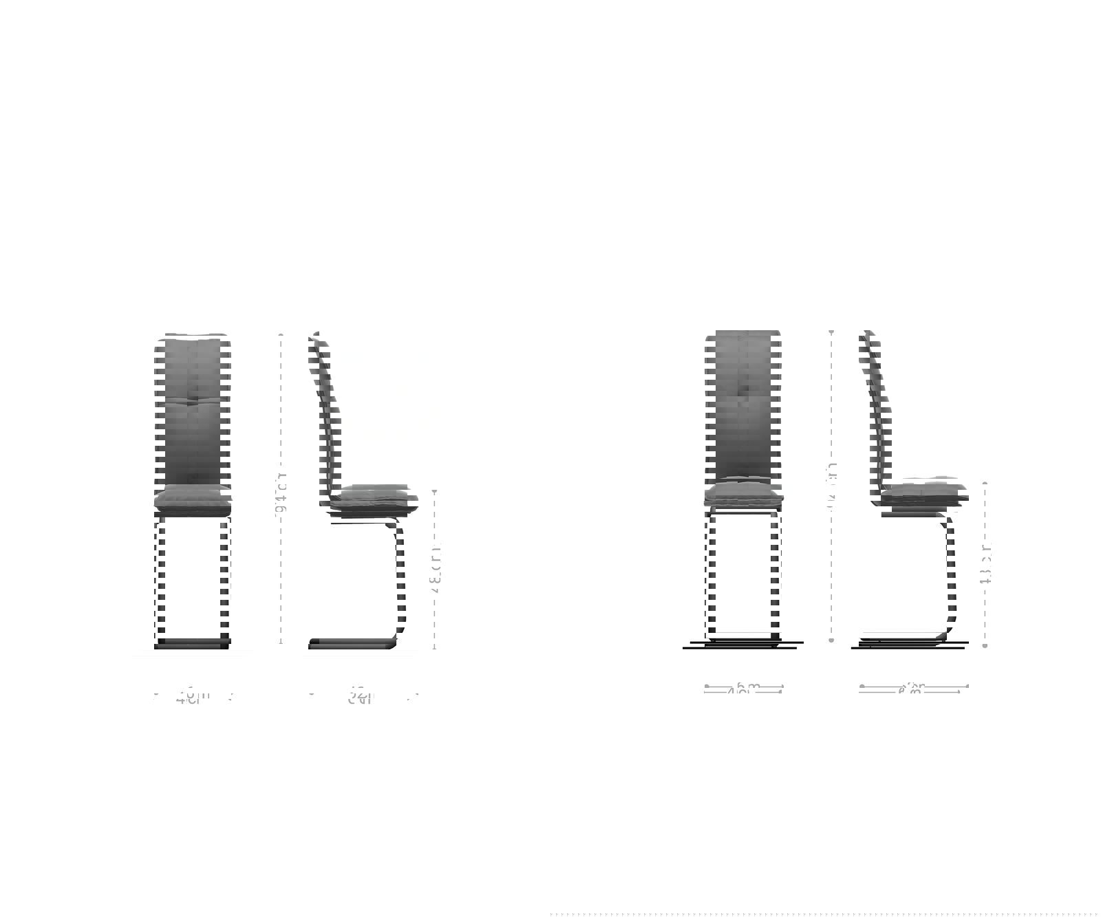 Étkezőszék Maddy-Flex mikroszálas taupe vintage kerek rozsdamentes acél étkezőszék - Image 6