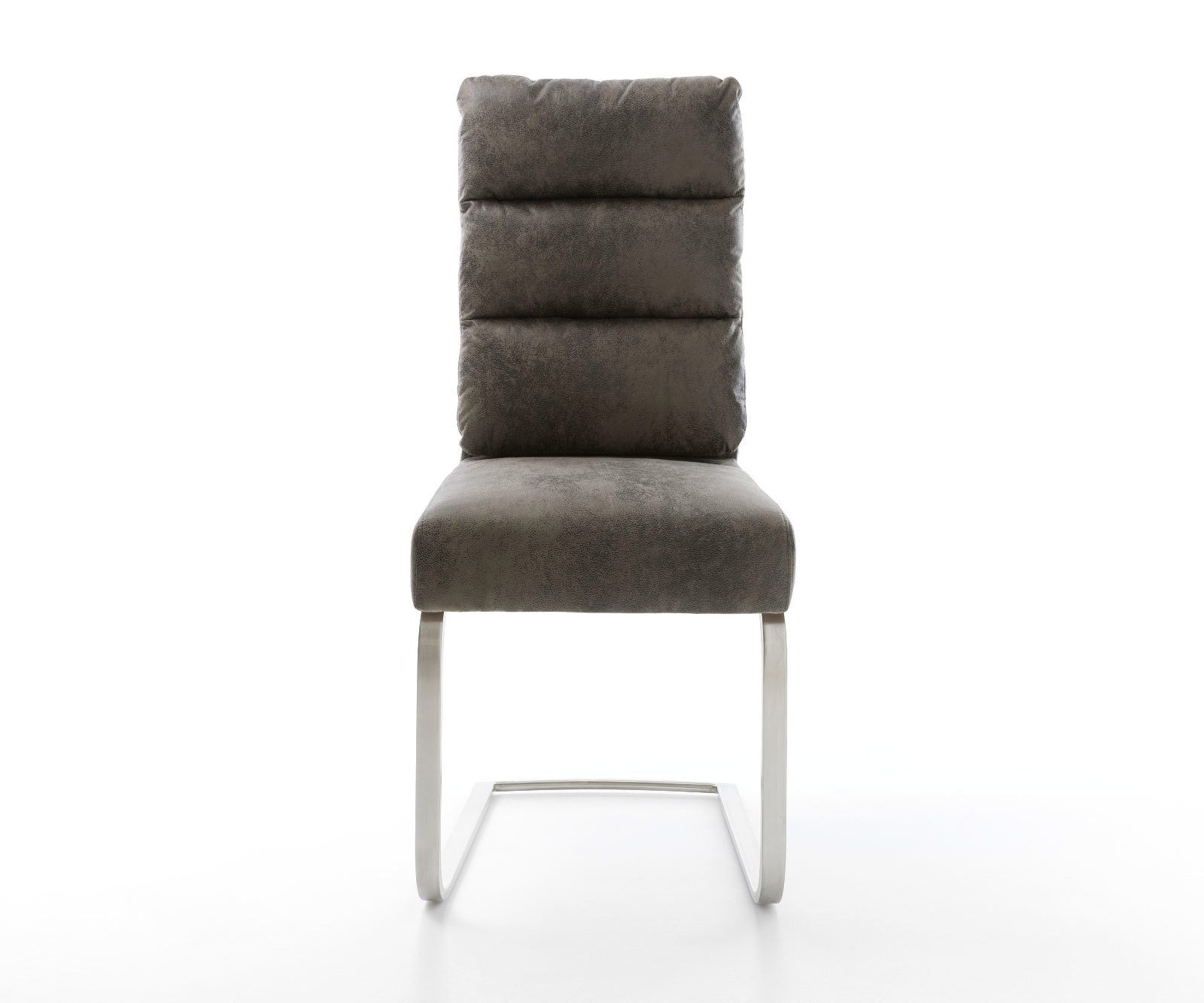 Étkezőszék Pela-Flex mikroszálas szürke vintage étkezőszék lapos rozsdamentes acél zsákrugós - Image 2