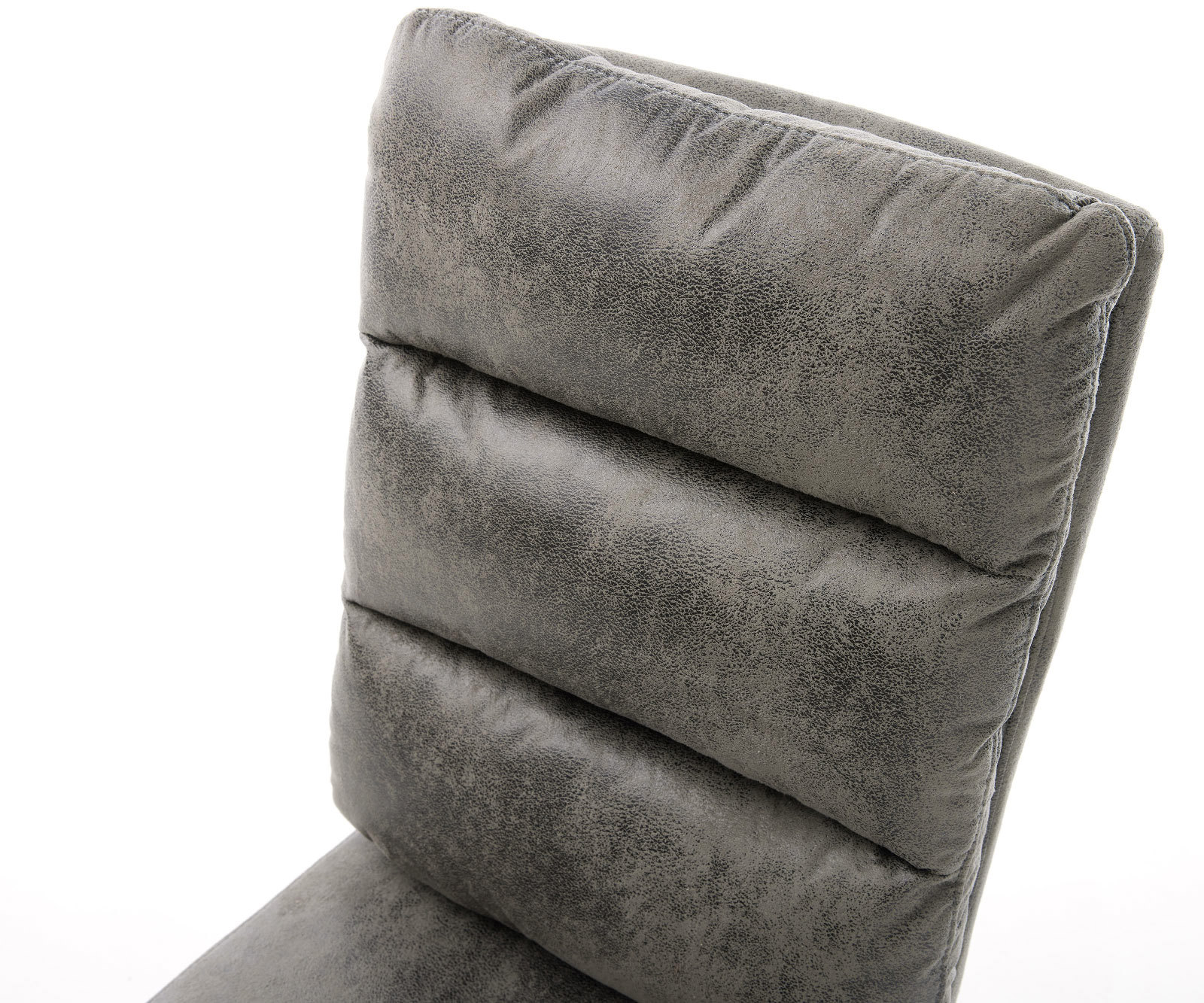 Étkezőszék Pela-Flex mikroszálas szürke vintage étkezőszék lapos rozsdamentes acél zsákrugós - Image 4