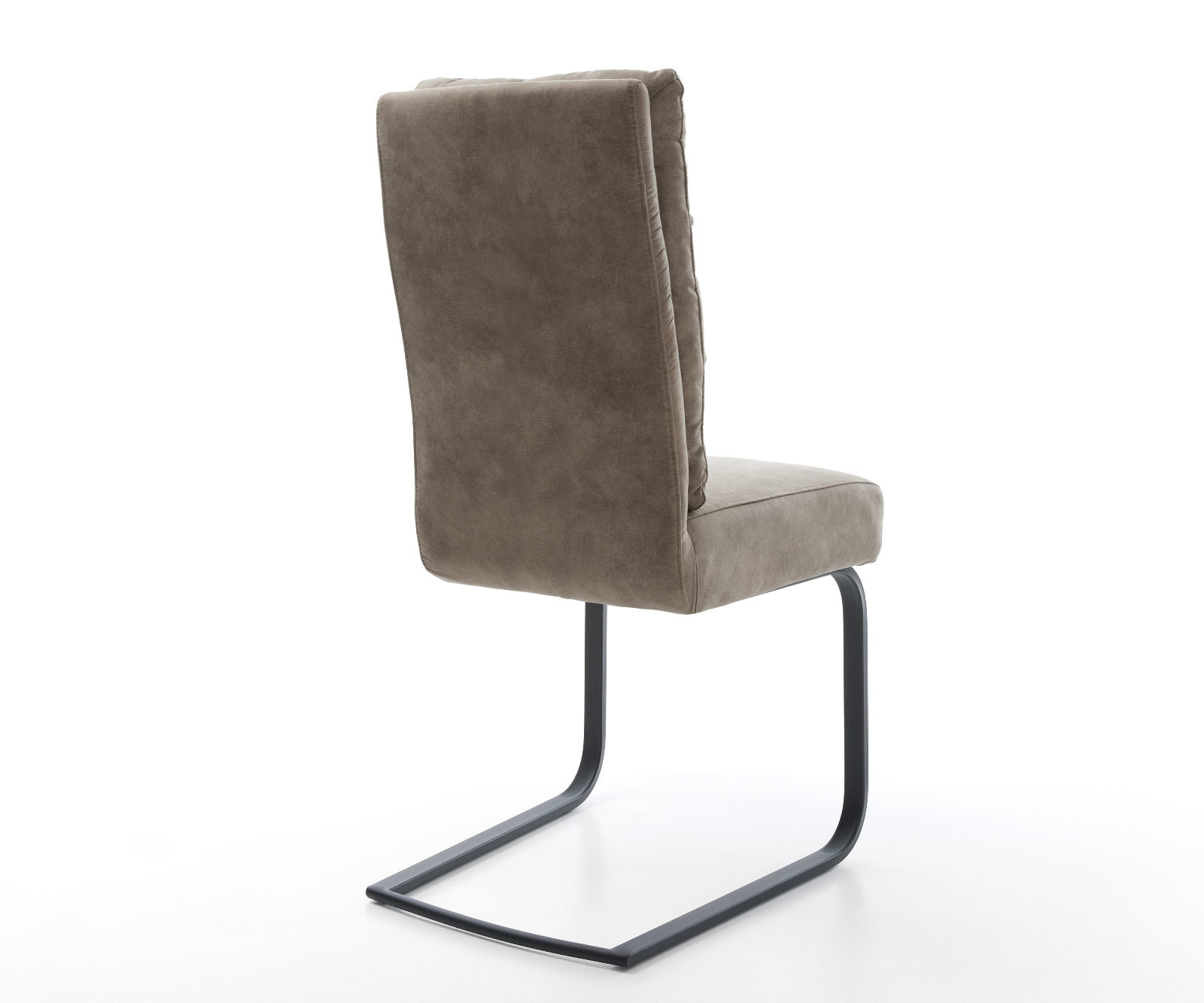 Étkezőszék Pela-Flex mikroszálas taupe vintage étkezőszék lapos fekete zsákrugós - Image 5