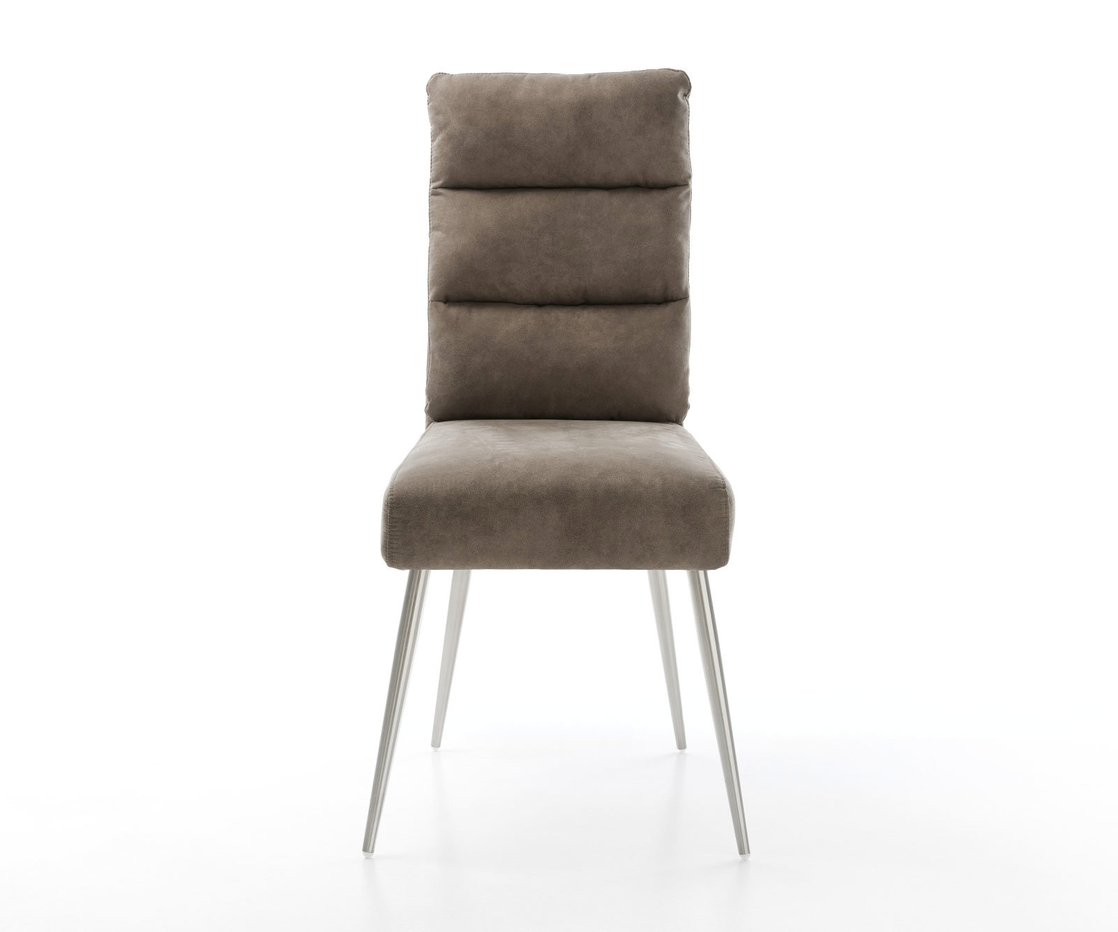 Étkezőszék Pela-Flex mikroszálas taupe vintage 4 lábú kúpos rozsdamentes acél zsákrugós - Image 2