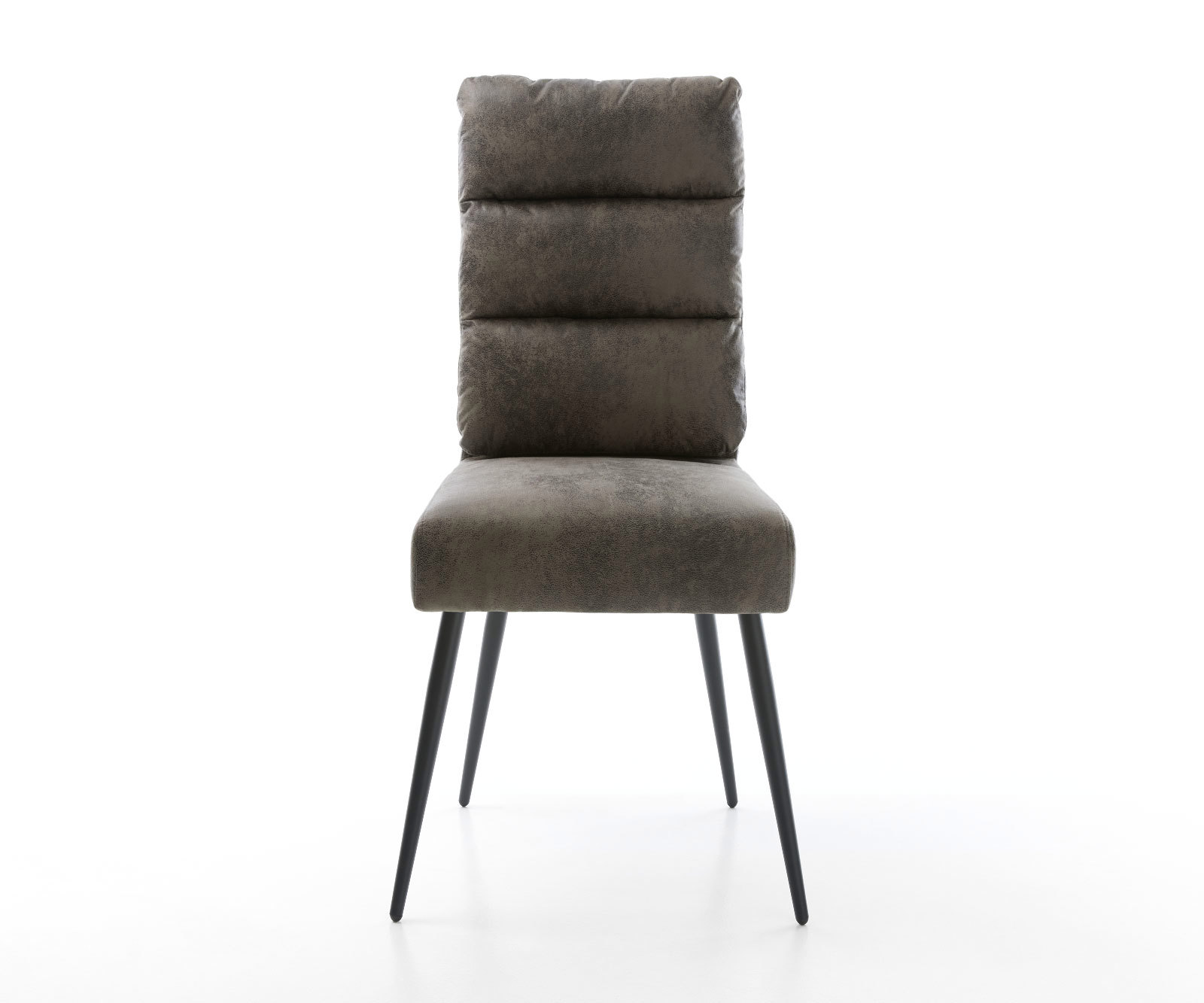 Étkezőszék Pela-Flex mikroszálas szürke vintage 4 lábú kúpos fekete zsákrugós - Image 2