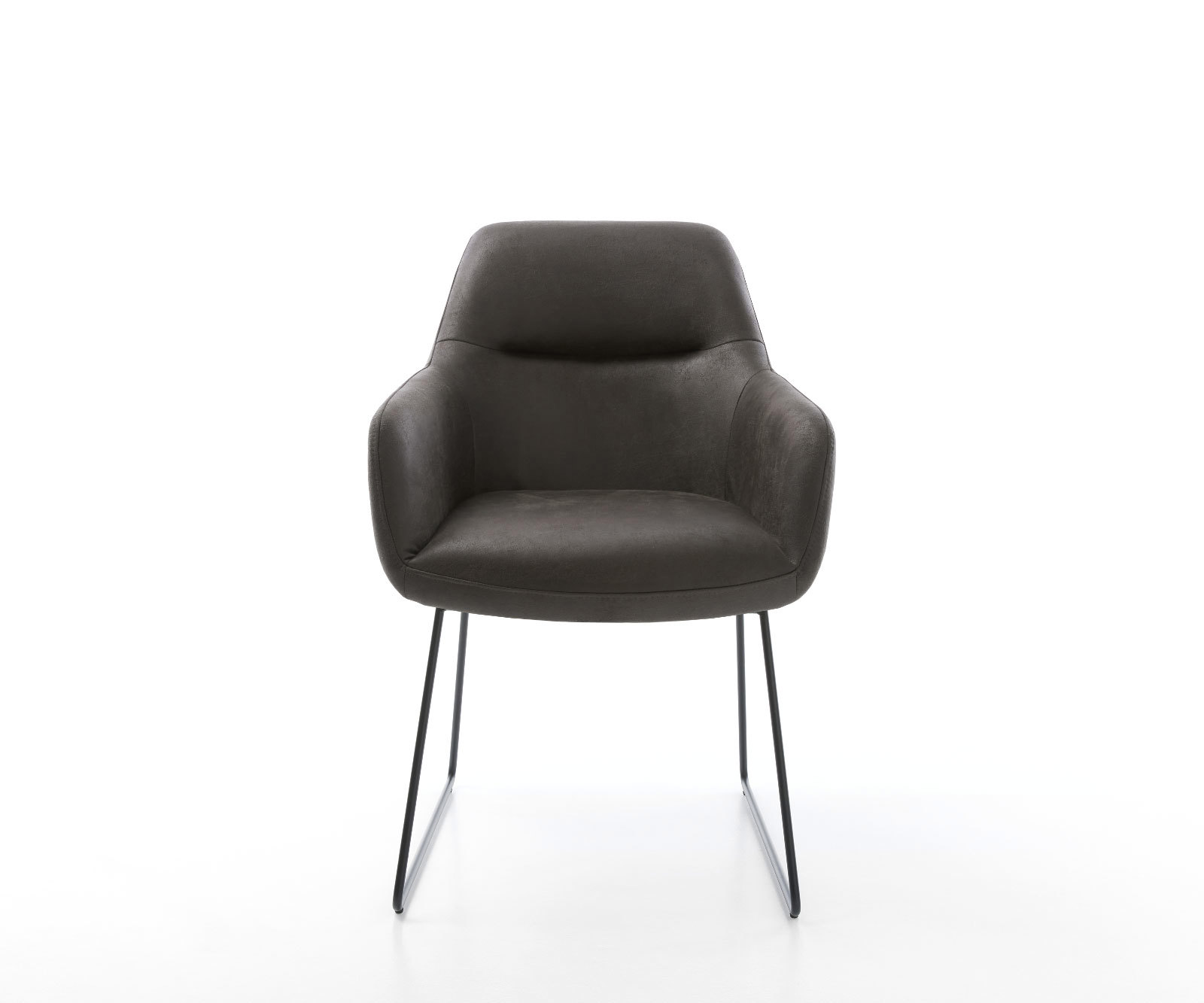 Étkezőszék Pejo-Flex mikroszálas antracit vintage fekete vékony lábazat zsákrugós - Image 2