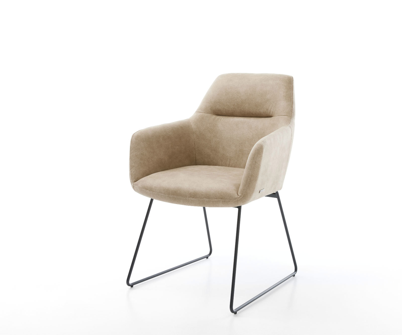 Étkezőszék Pejo-Flex mikroszálas bézs vintage fekete vékony lábazat zsákrugós