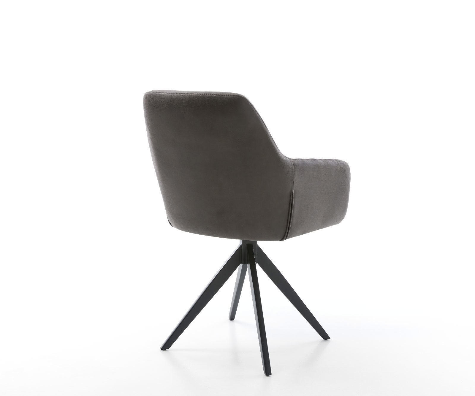 Étkezőszék Pejo-Flex mikroszálas antracit vintage kereszt láb szögletes fekete zsákrugós - Image 5