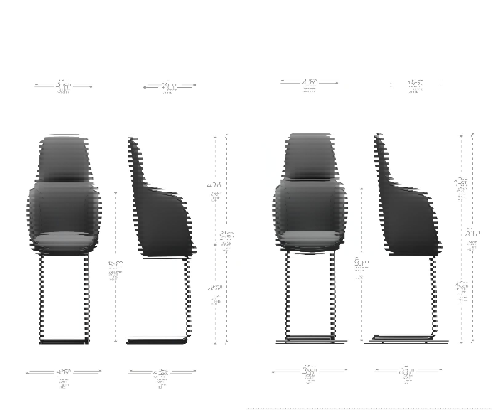 Schwingstuhl Pejo-Flex barna vintage étkezőszék kerek rozsdamentes acél - Image 5