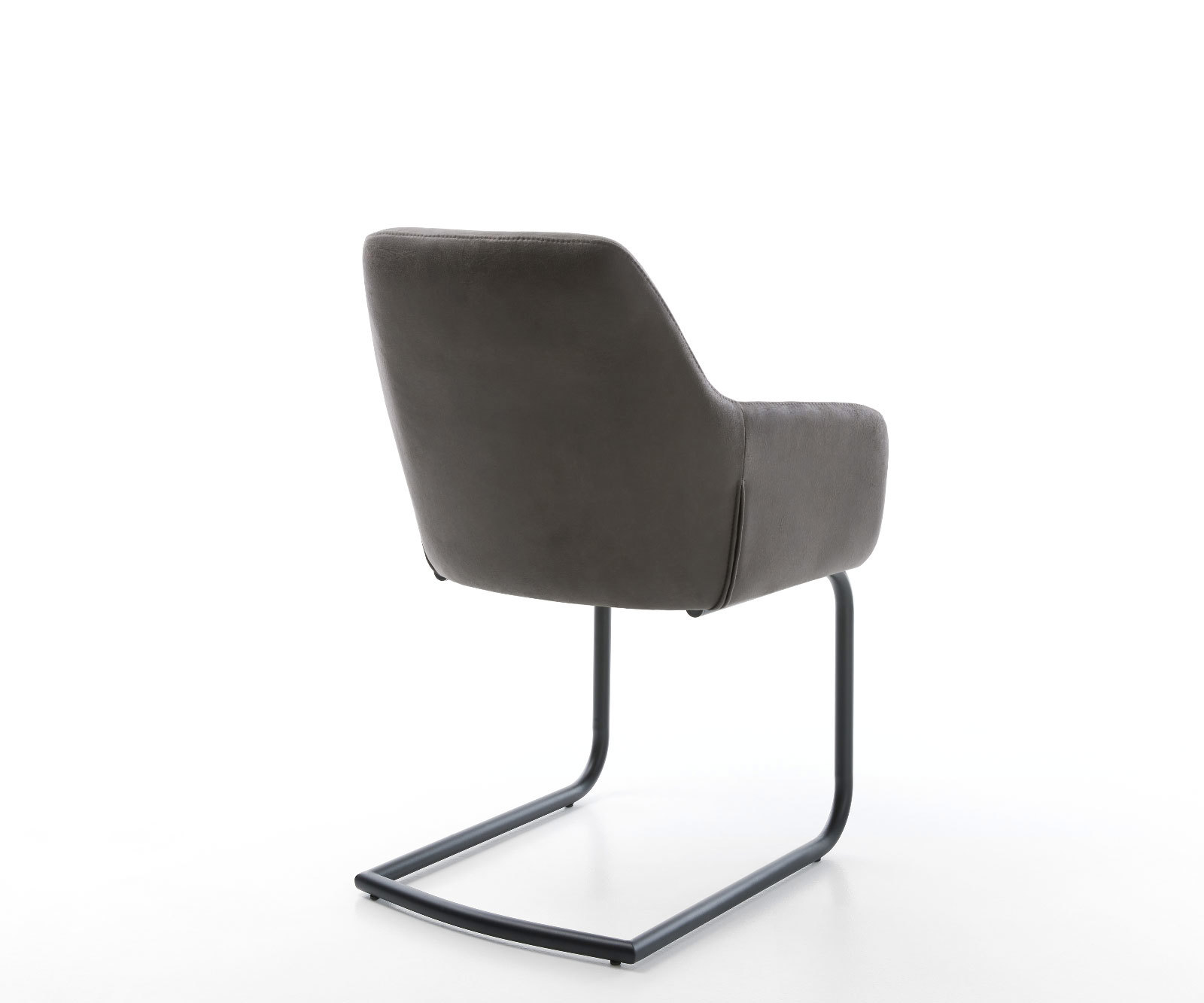 Étkezőszék Pejo-Flex mikroszálas antracit vintage étkezőszék kerek fekete zsákrugós - Image 5