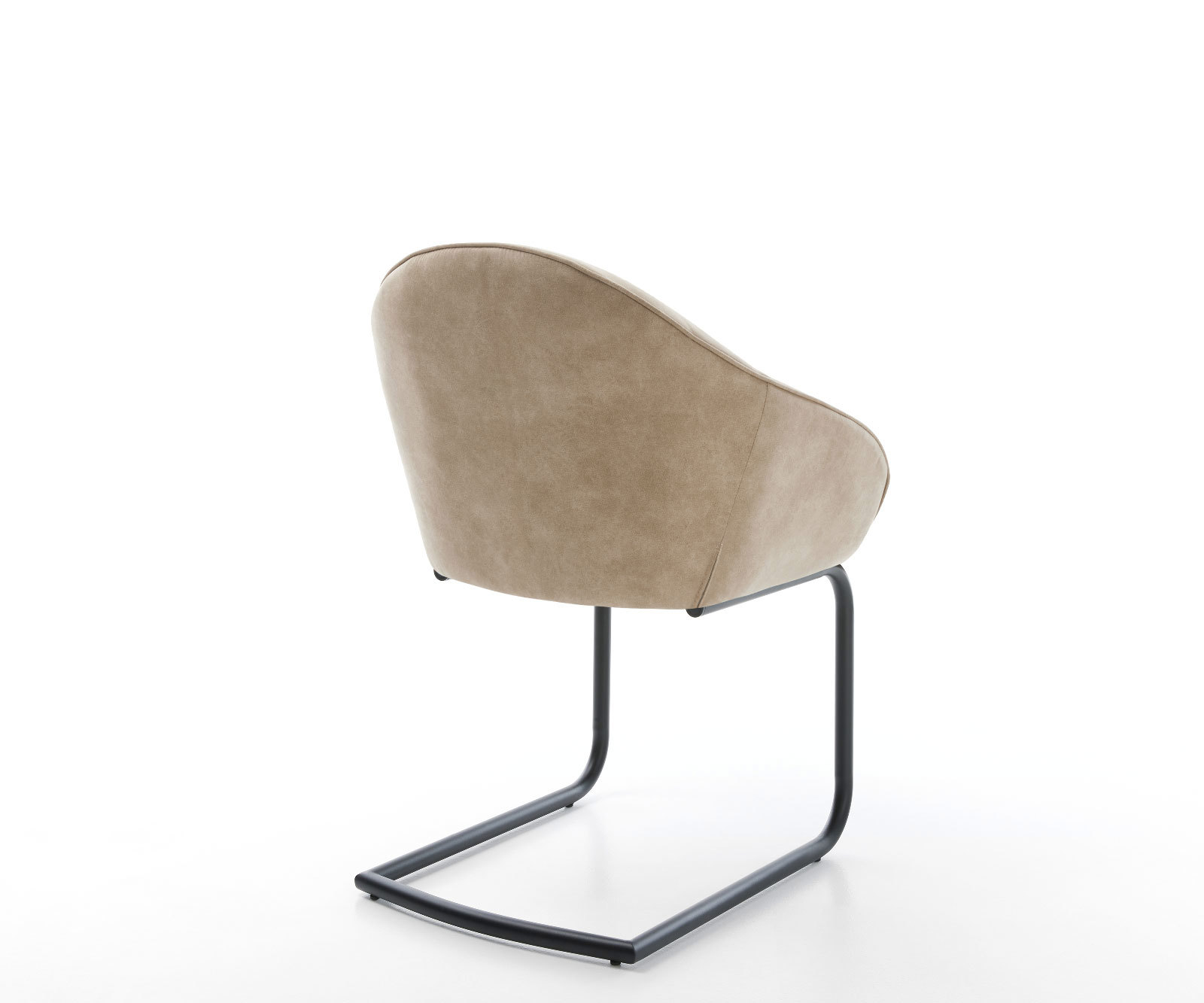 Étkezőszék Gaio-Flex mikroszálas bézs vintage étkezőszék kerek fekete - Image 5