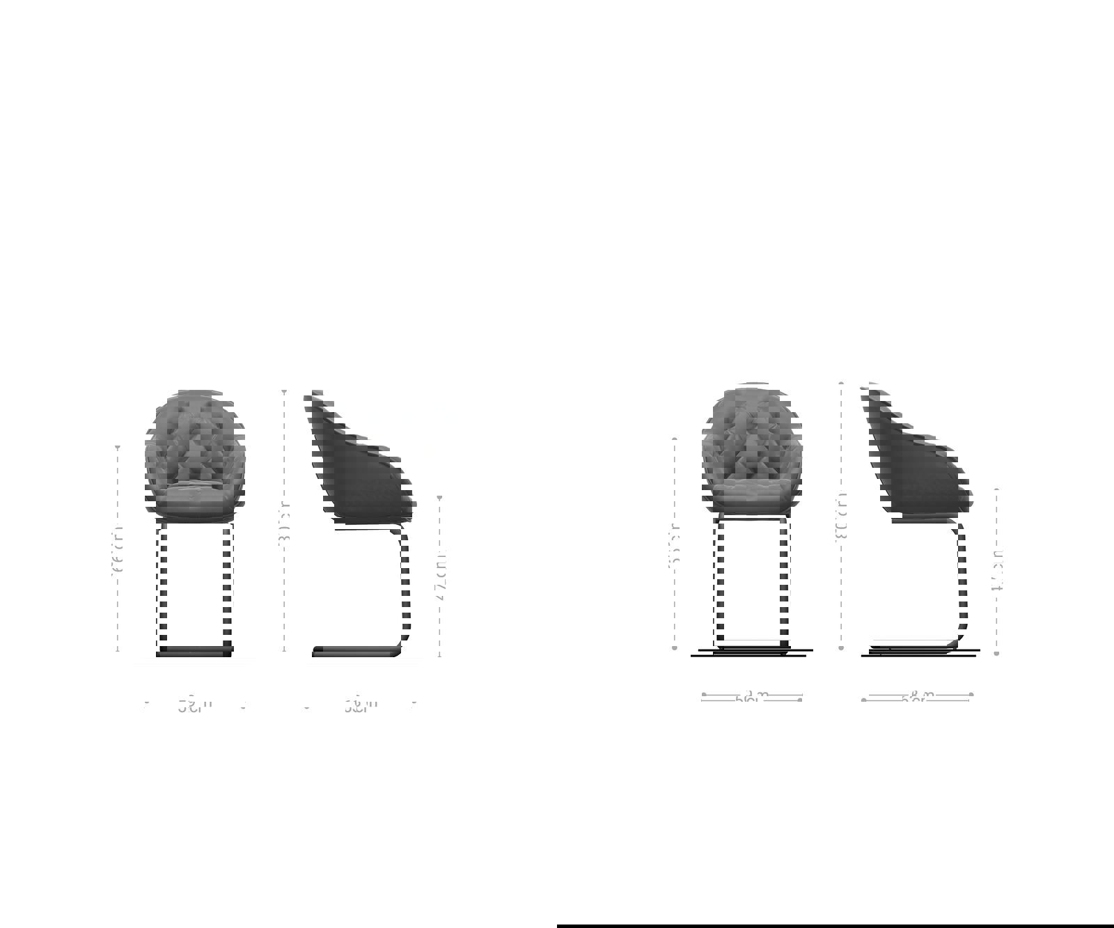 Étkezőszék Gaio-Flex mikroszálas bézs vintage étkezőszék kerek fekete - Image 6