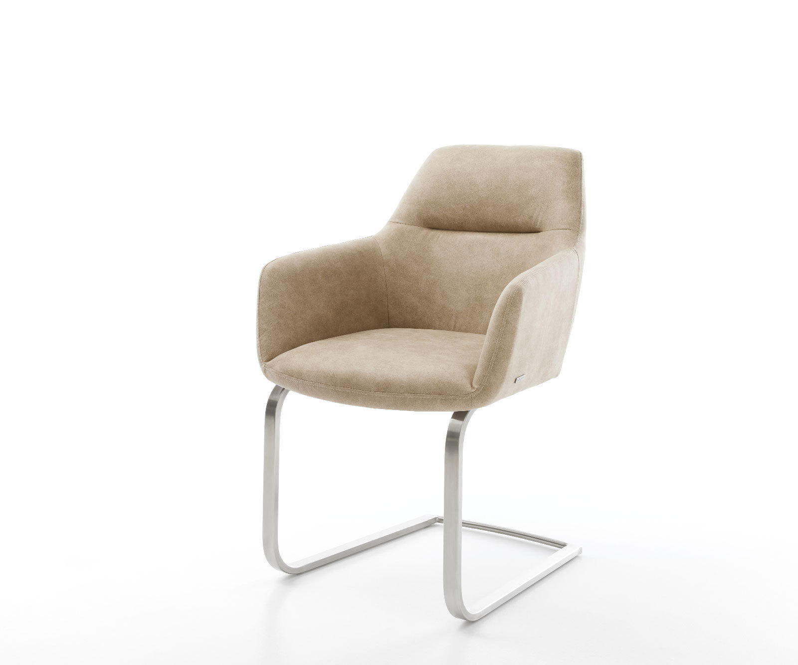 Étkezőszék Pejo-Flex mikroszálas bézs vintage étkezőszék lapos rozsdamentes acél zsákrugó