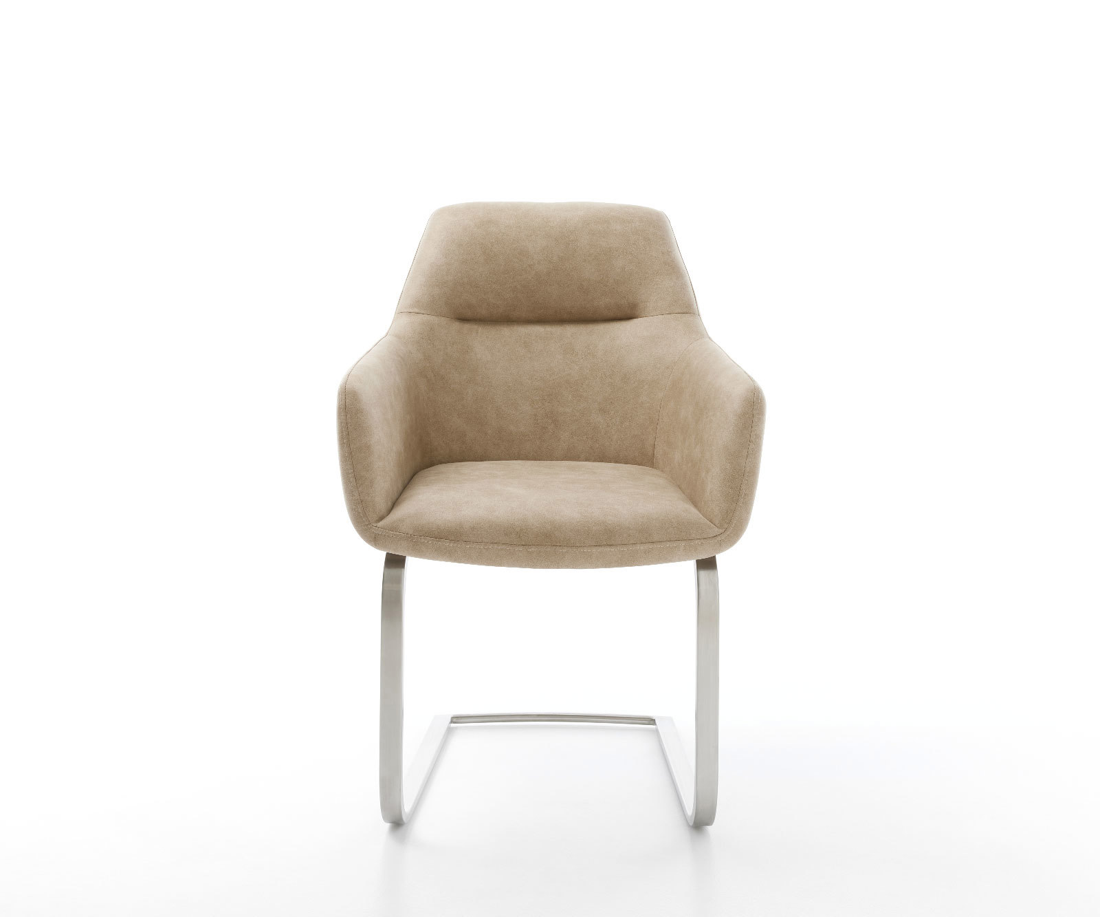 Étkezőszék Pejo-Flex mikroszálas bézs vintage étkezőszék lapos rozsdamentes acél zsákrugó - Image 2