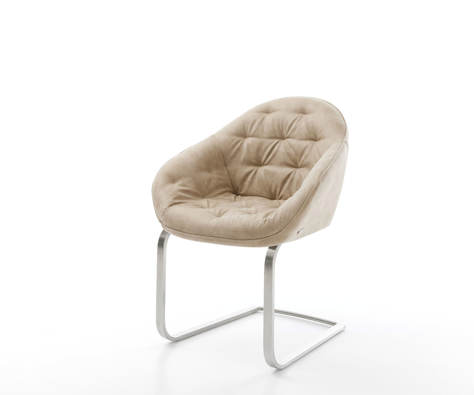 Étkezőszék Gaio-Flex mikroszálas bézs vintage étkezőszék lapos rozsdamentes acél