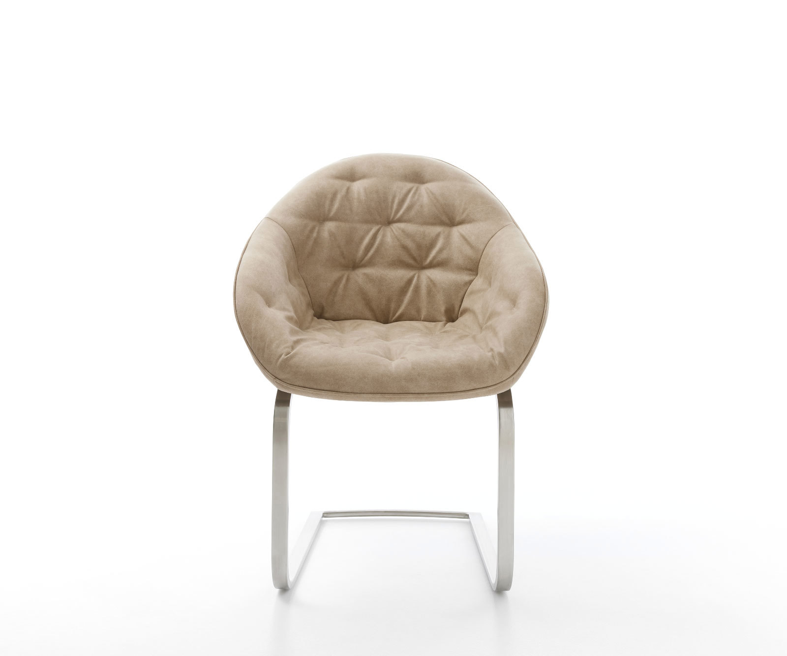 Étkezőszék Gaio-Flex mikroszálas bézs vintage étkezőszék lapos rozsdamentes acél - Image 2