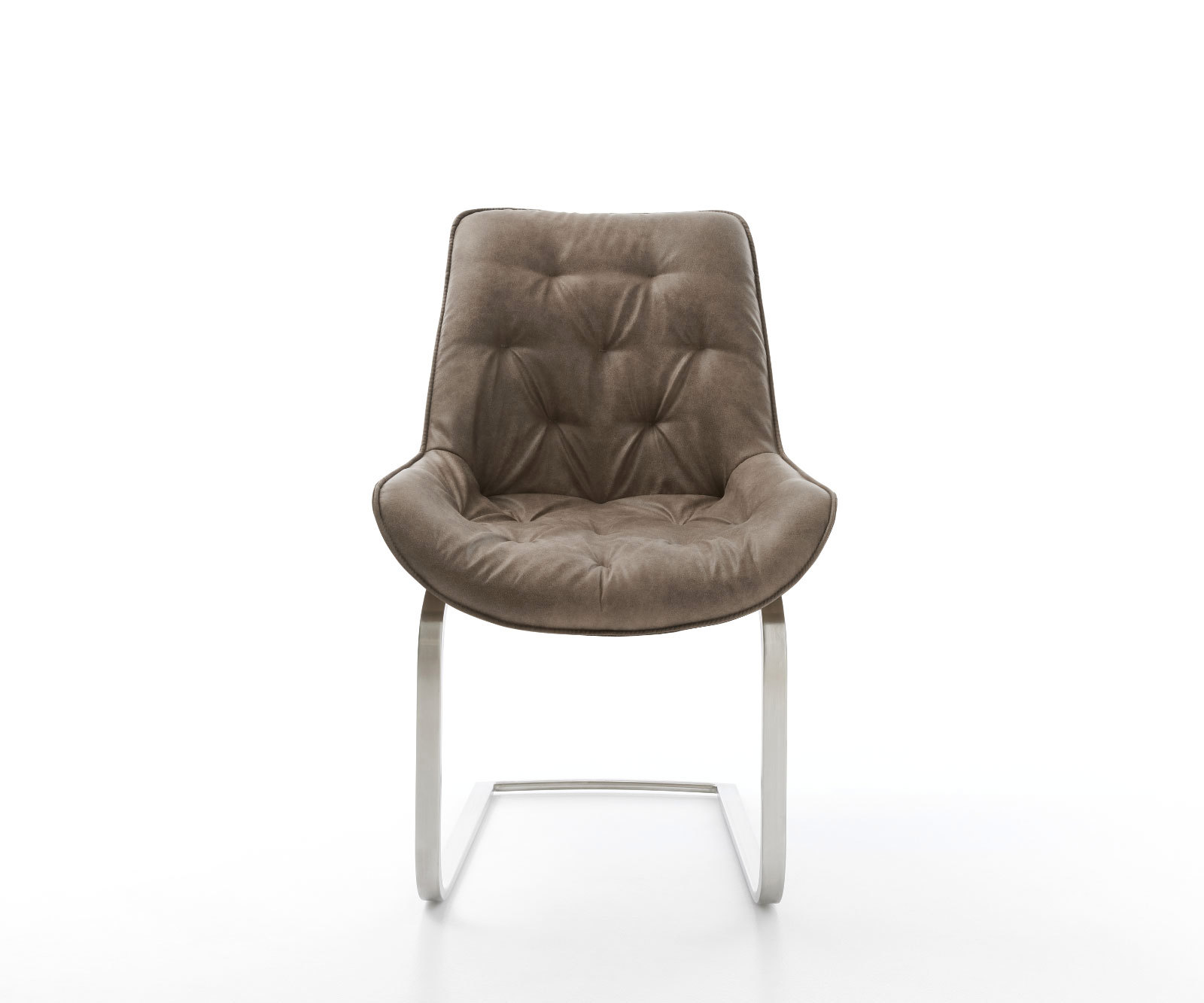 Étkezőszék Taimi-Flex mikroszálas taupe vintage étkezőszék lapos rozsdamentes acél - Image 2