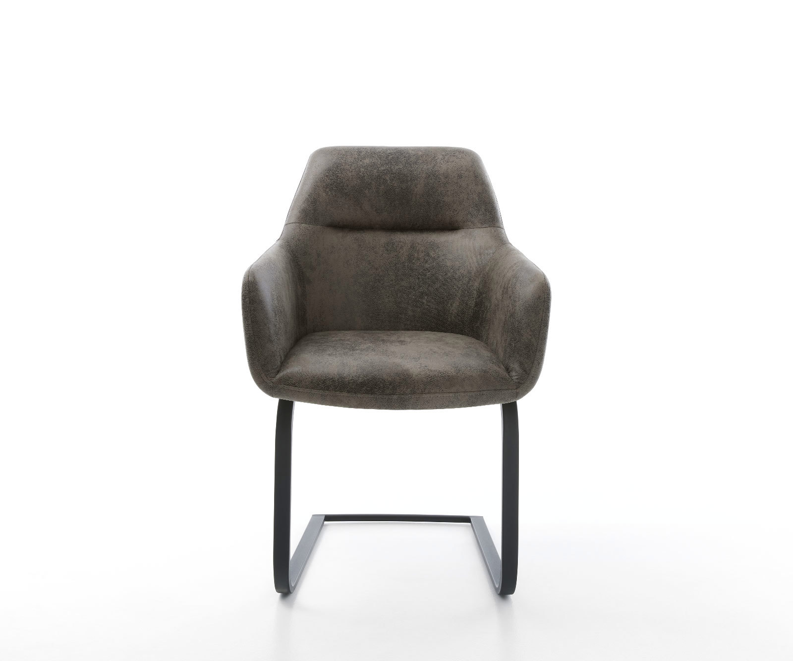 Étkezőszék Pejo-Flex mikroszálas szürke vintage étkezőszék lapos fekete zsákrugós - Image 2