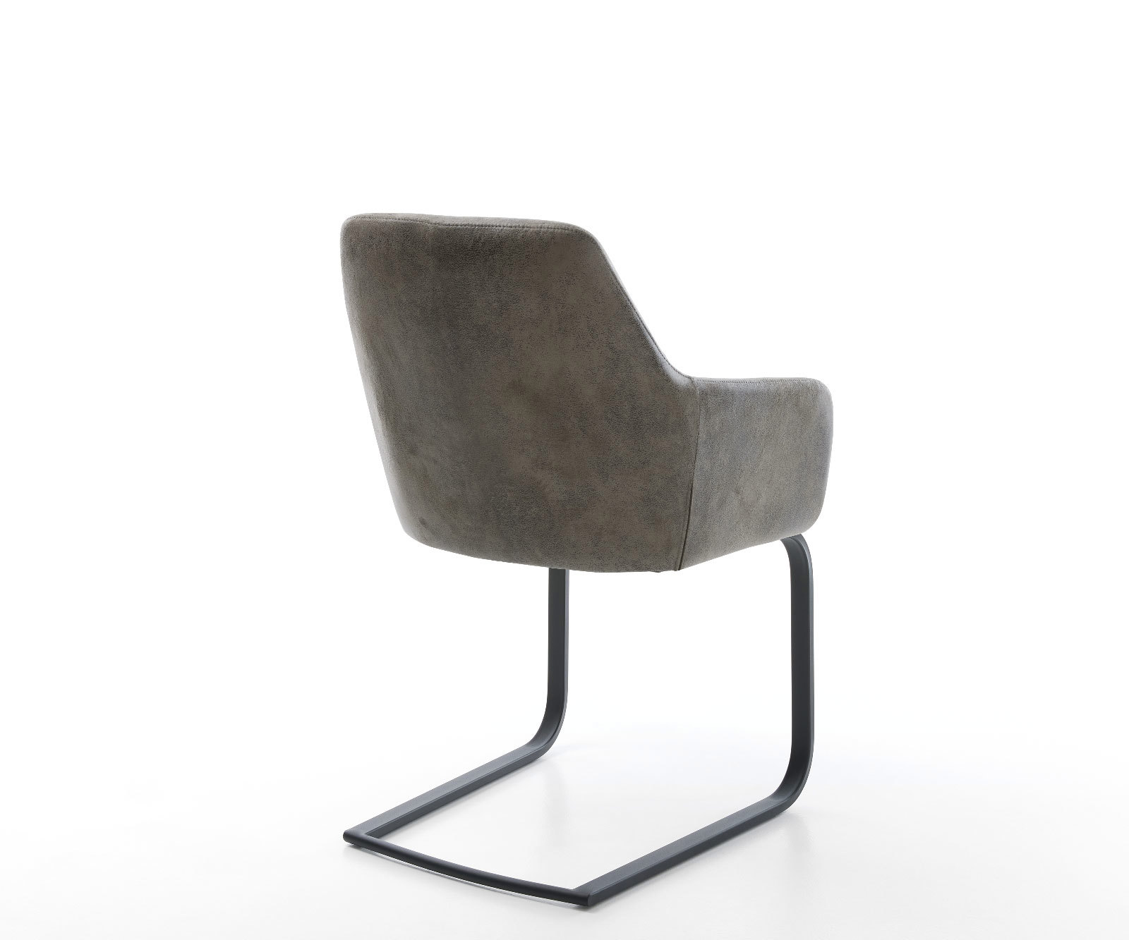 Étkezőszék Pejo-Flex mikroszálas szürke vintage étkezőszék lapos fekete zsákrugós - Image 5