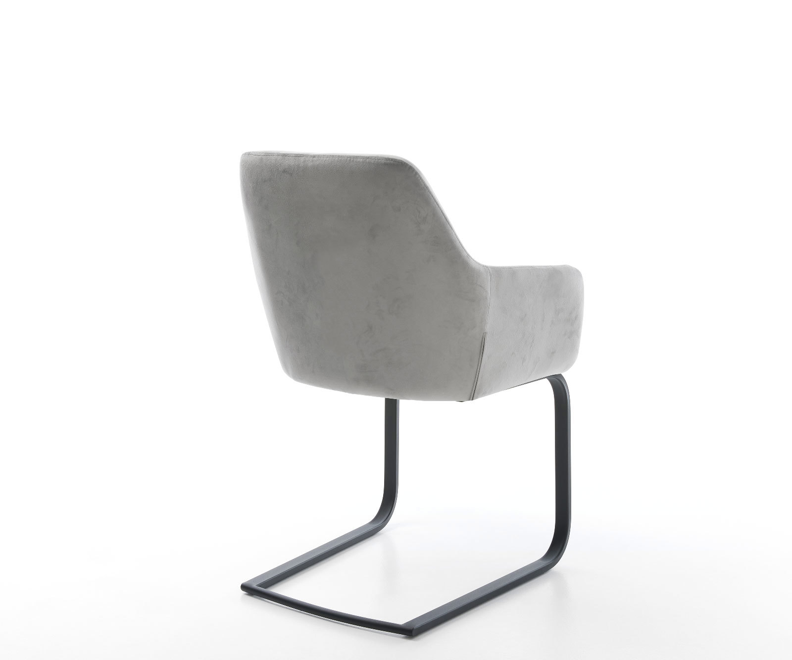 Étkezőszék Pejo-Flex bársony szürke étkezőszék lapos fekete zsákrugós - Image 5