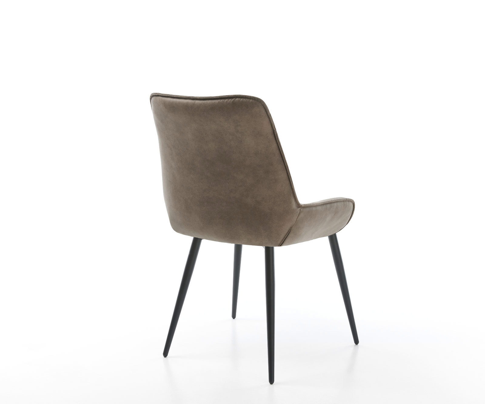 Étkezőszék Taimi-Flex mikroszálas taupe vintage 4 lábú kúpos fekete - Image 5