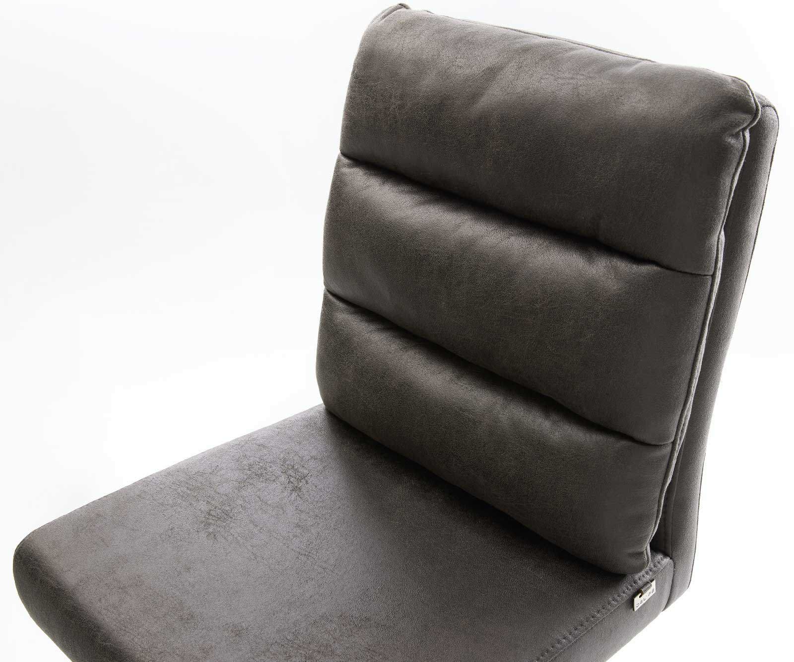 Bárszék Pela-Flex vintage antracit forgatható magasságban állítható rozsdamentes acél - Image 3