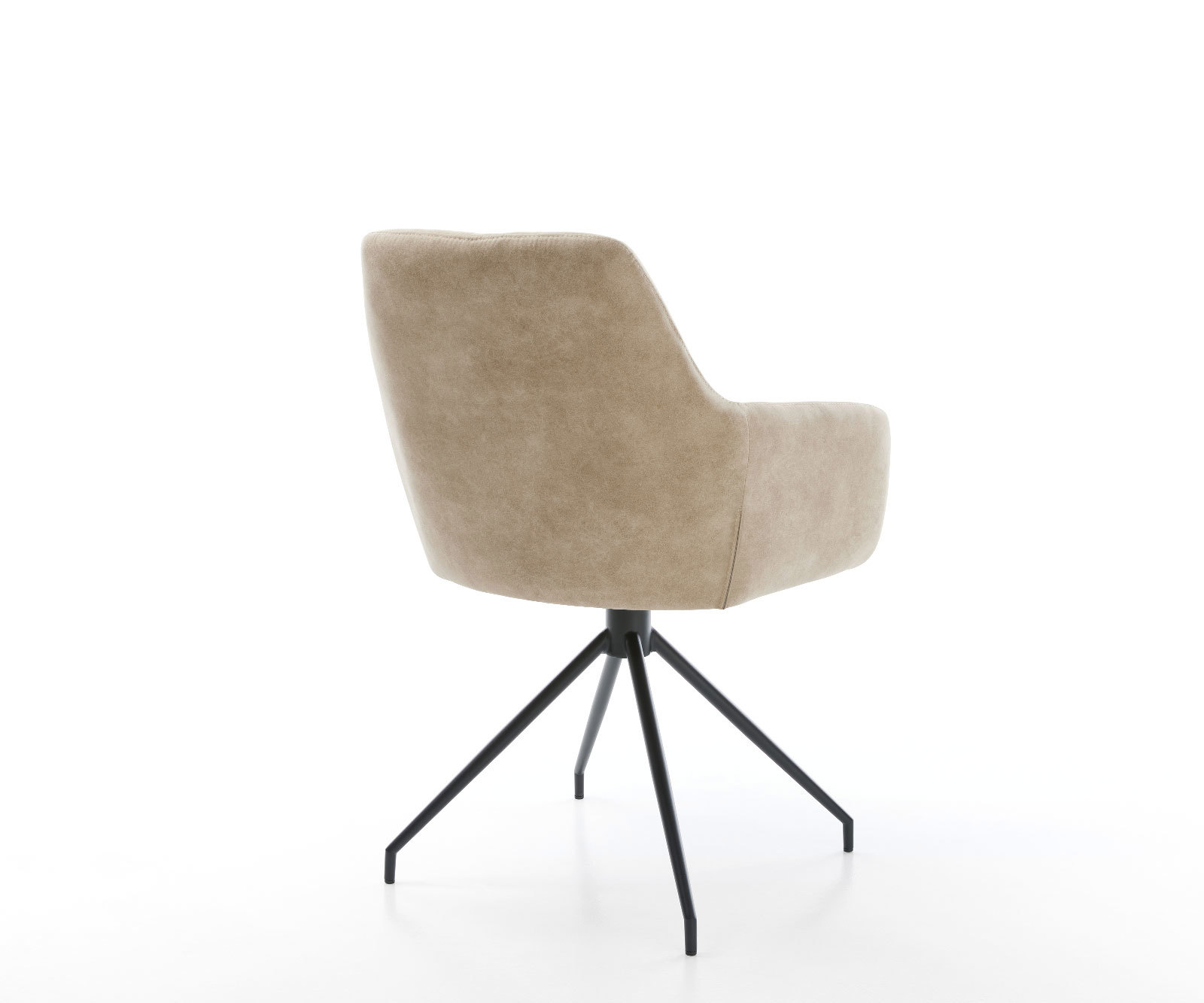 Étkezőszék Pejo-Flex mikroszálas bézs vintage kereszt láb kúpos fekete zsákrugó - Image 5