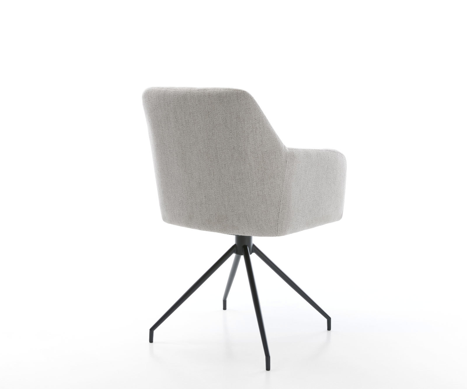 Étkezőszék Greg-Flex csíkos világosszürke kúpos kereszt láb fekete zsákrugós - Image 5