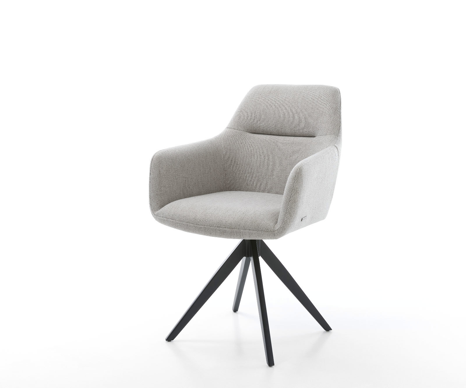 Étkezőszék Pejo-Flex csíkos világosszürke kereszt láb szögletes fekete zsákrugós