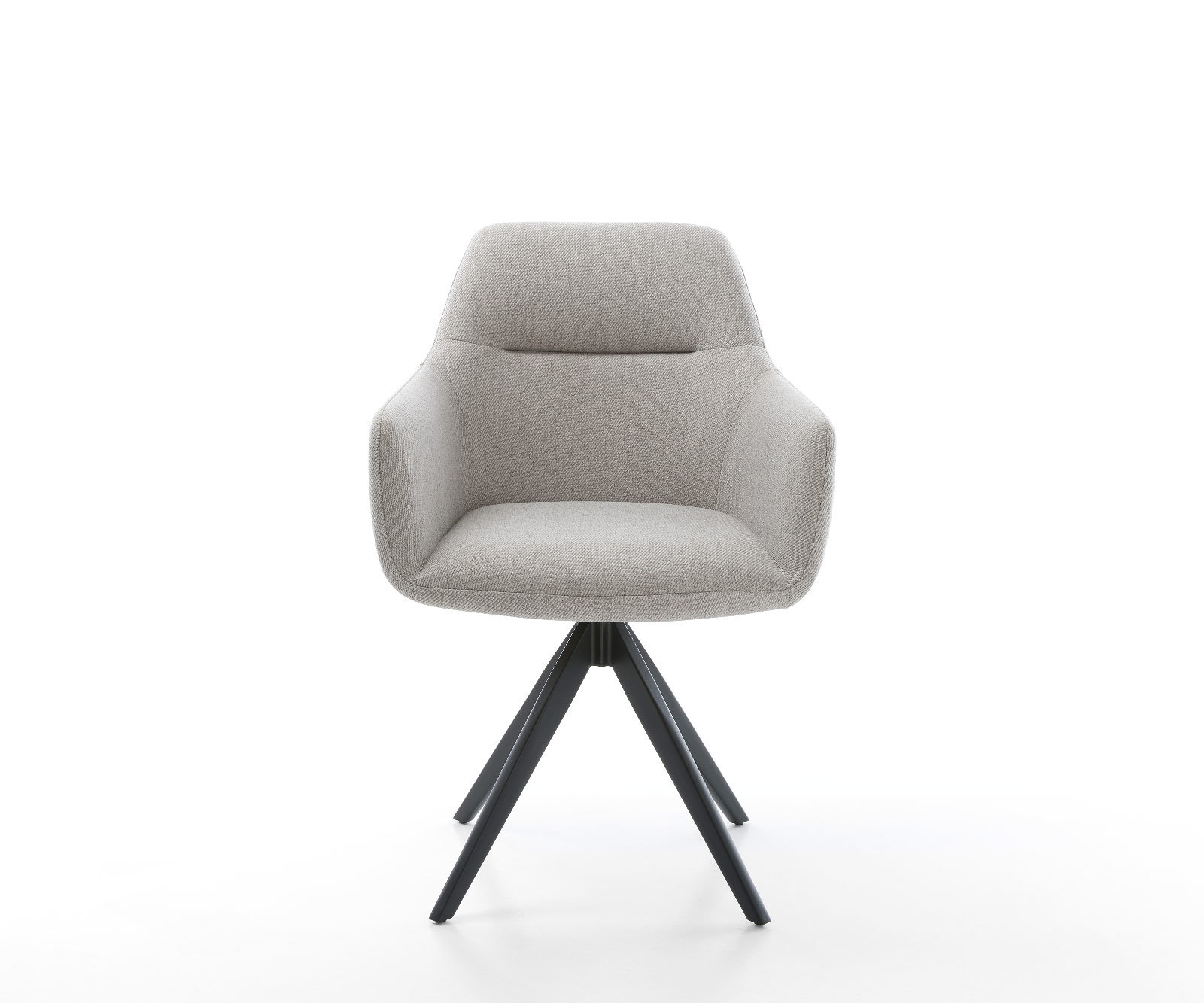 Étkezőszék Pejo-Flex csíkos világosszürke kereszt láb szögletes fekete zsákrugós - Image 2