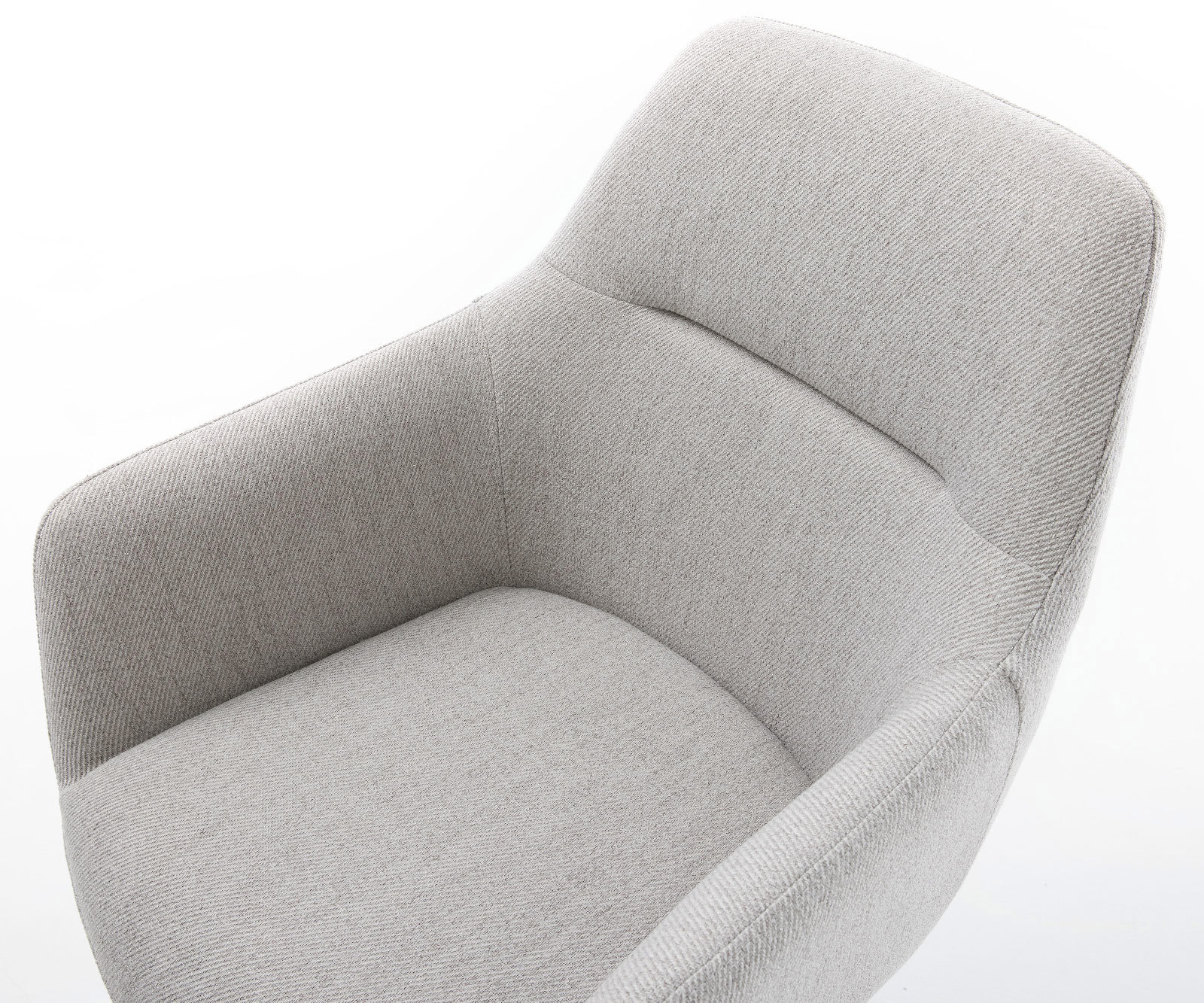 Étkezőszék Pejo-Flex csíkos világosszürke kereszt láb szögletes fekete zsákrugós - Image 4