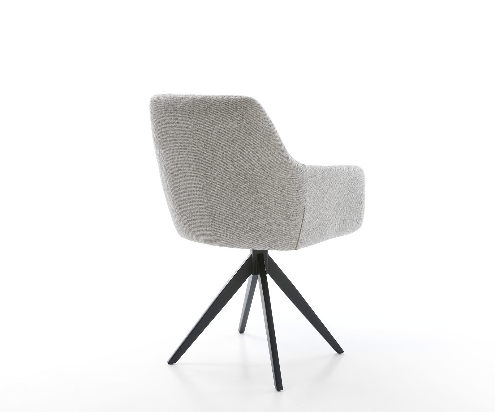 Étkezőszék Pejo-Flex csíkos világosszürke kereszt láb szögletes fekete zsákrugós - Image 5