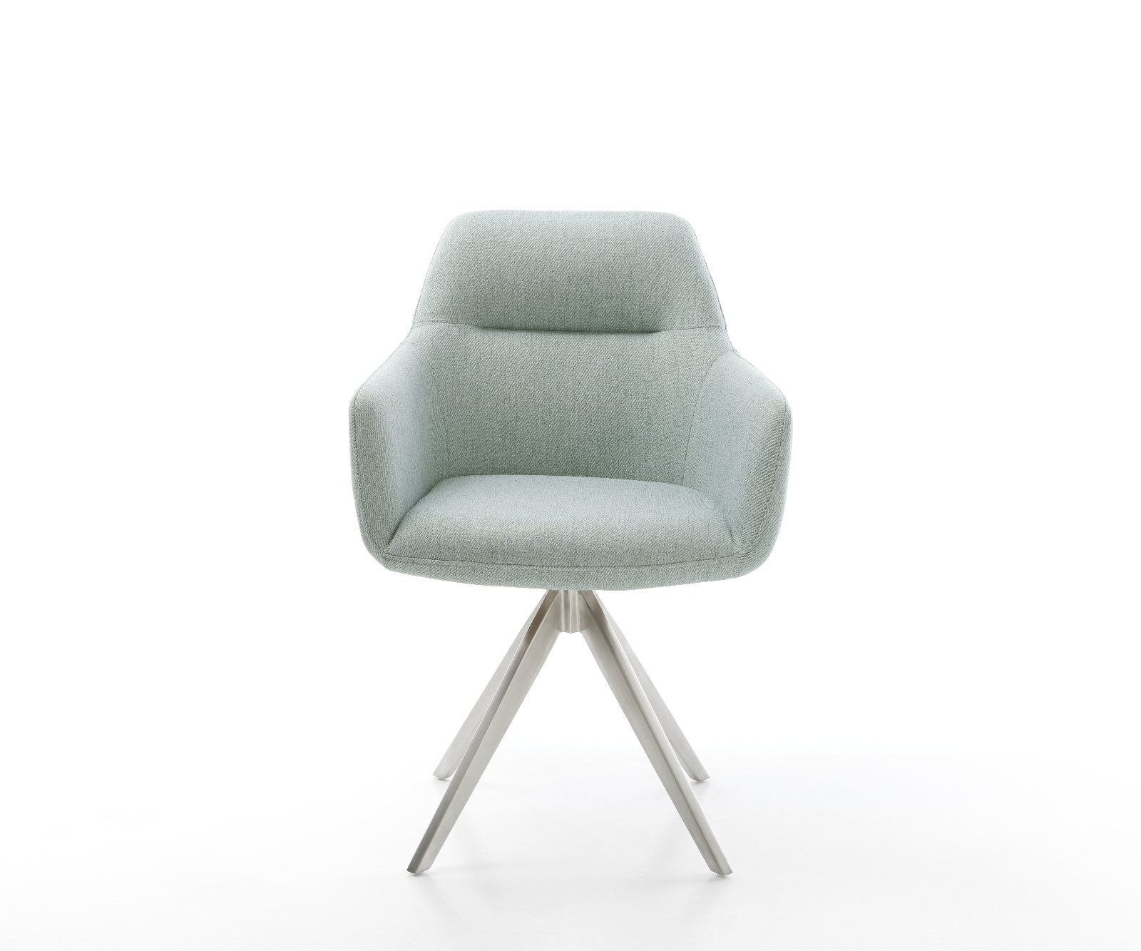 Étkezőszék Pejo-Flex csíkos mentol kereszt láb szögletes rozsdamentes acél zsákrugós - Image 2