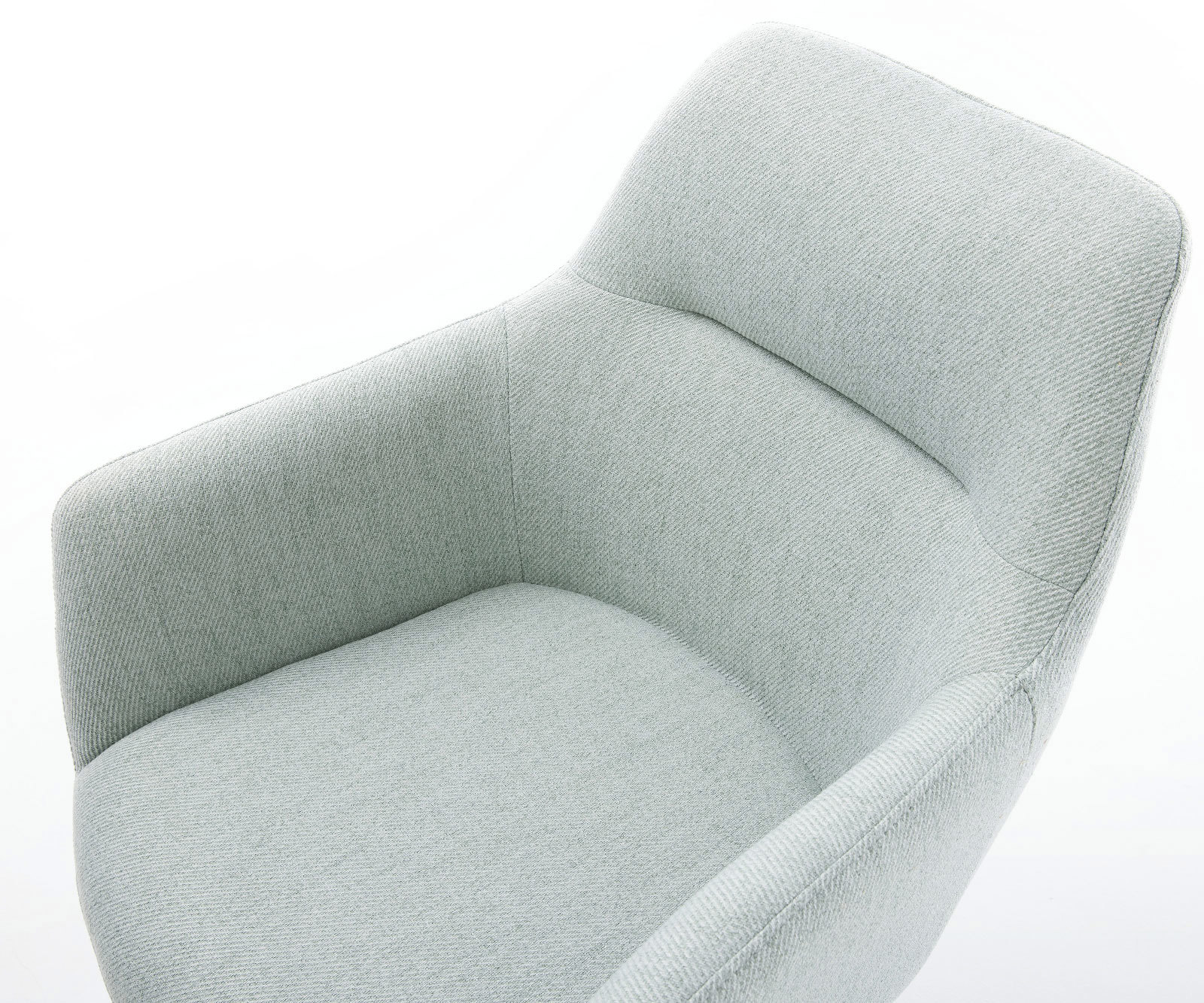 Étkezőszék Pejo-Flex csíkos mentol kereszt láb szögletes rozsdamentes acél zsákrugós - Image 4