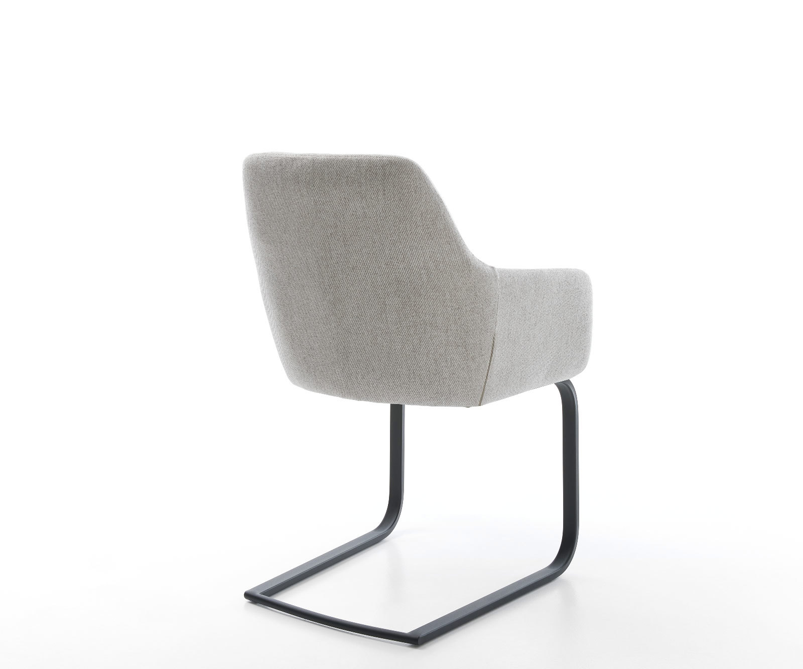 Étkezőszék Pejo-Flex csíkos világosszürke konzolos láb lapos fekete - Image 5