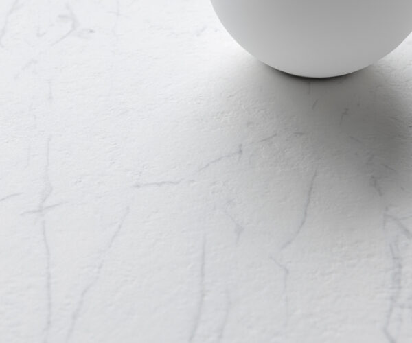 Étkezőasztal Edge hajóformájú 200x100 cm Laminam® Statuarietto fehér kerámia kereszt láb rozsdamentes acélból - Image 5