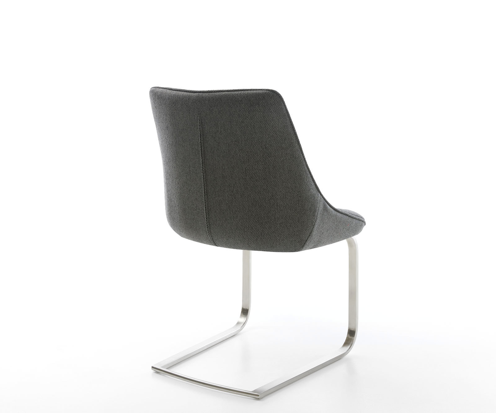 Étkezőszék Elda-Flex strukturált szövet antracit lapos rozsdamentes acél étkezőszék - Image 5