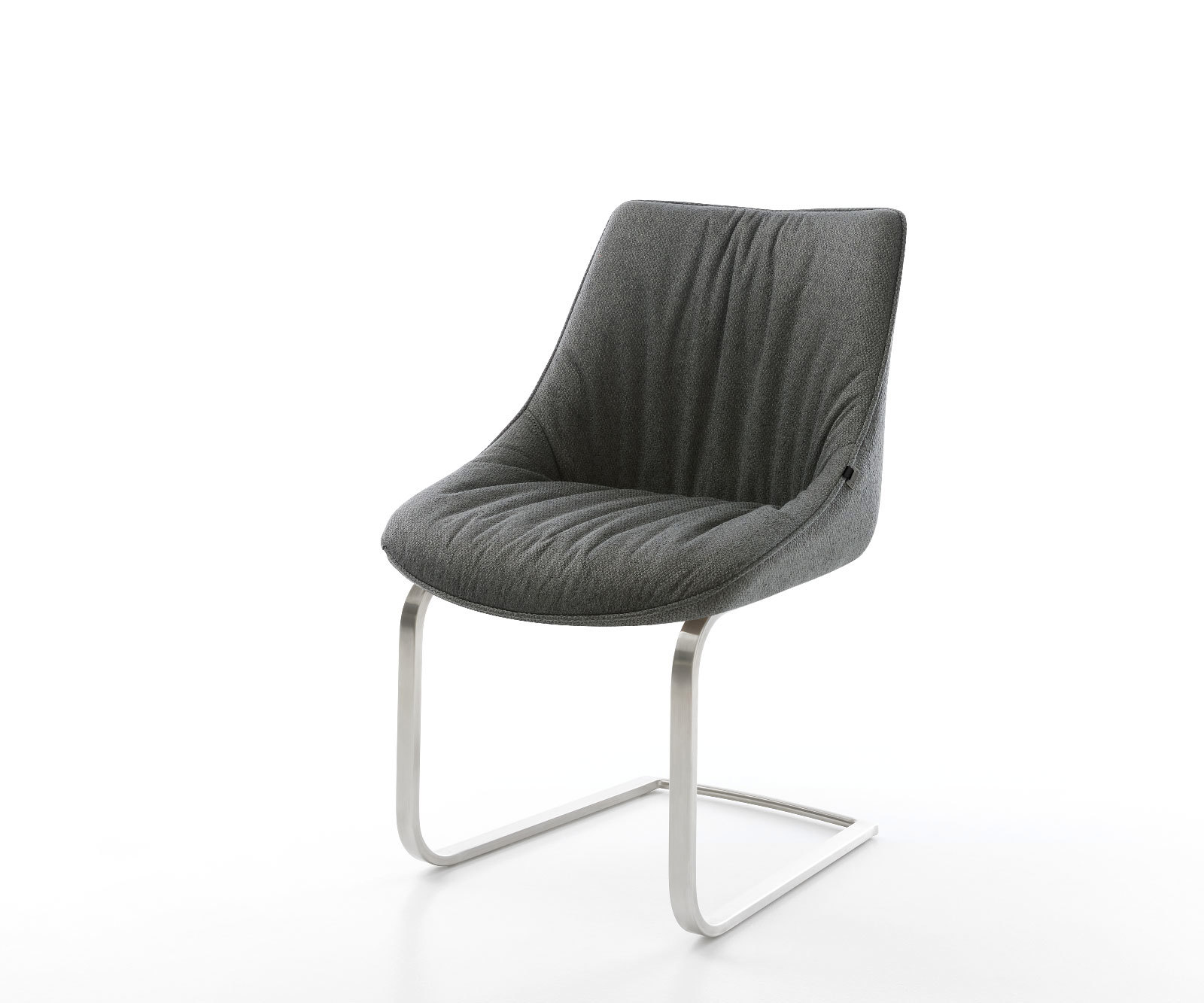 Étkezőszék Elda-Flex strukturált szövet antracit lapos rozsdamentes acél étkezőszék