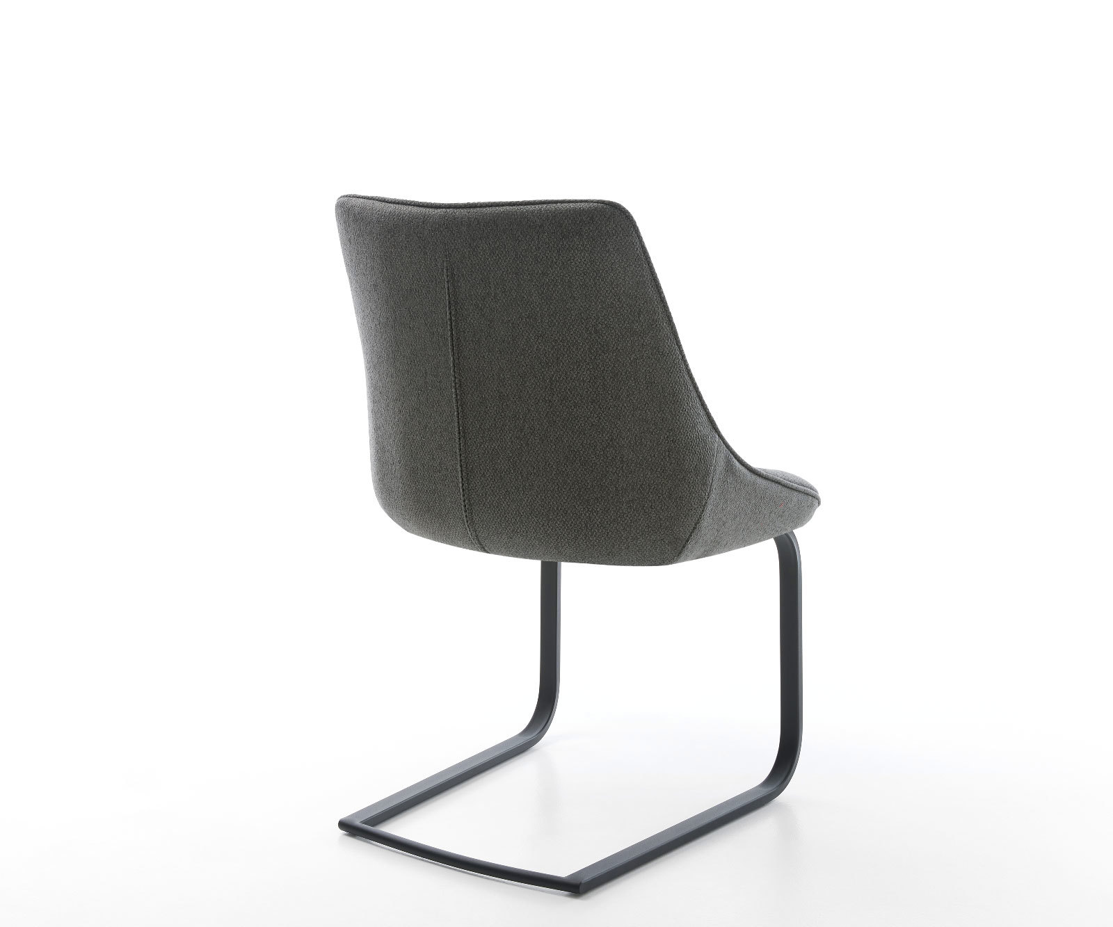 Étkezőszék Elda-Flex strukturált szövet antracit lapos fekete étkezőszék - Image 5