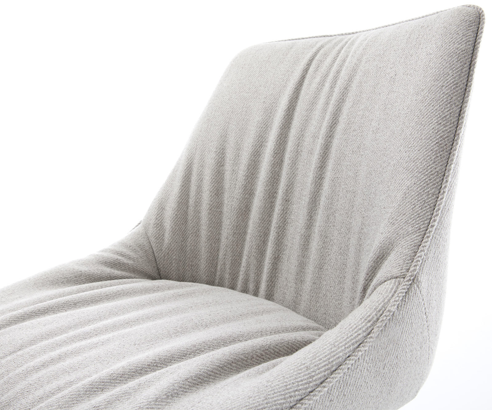 Étkezőszék Elda-Flex csíkos világosszürke kereszt láb kúpos fekete 180° forgatható - Image 4