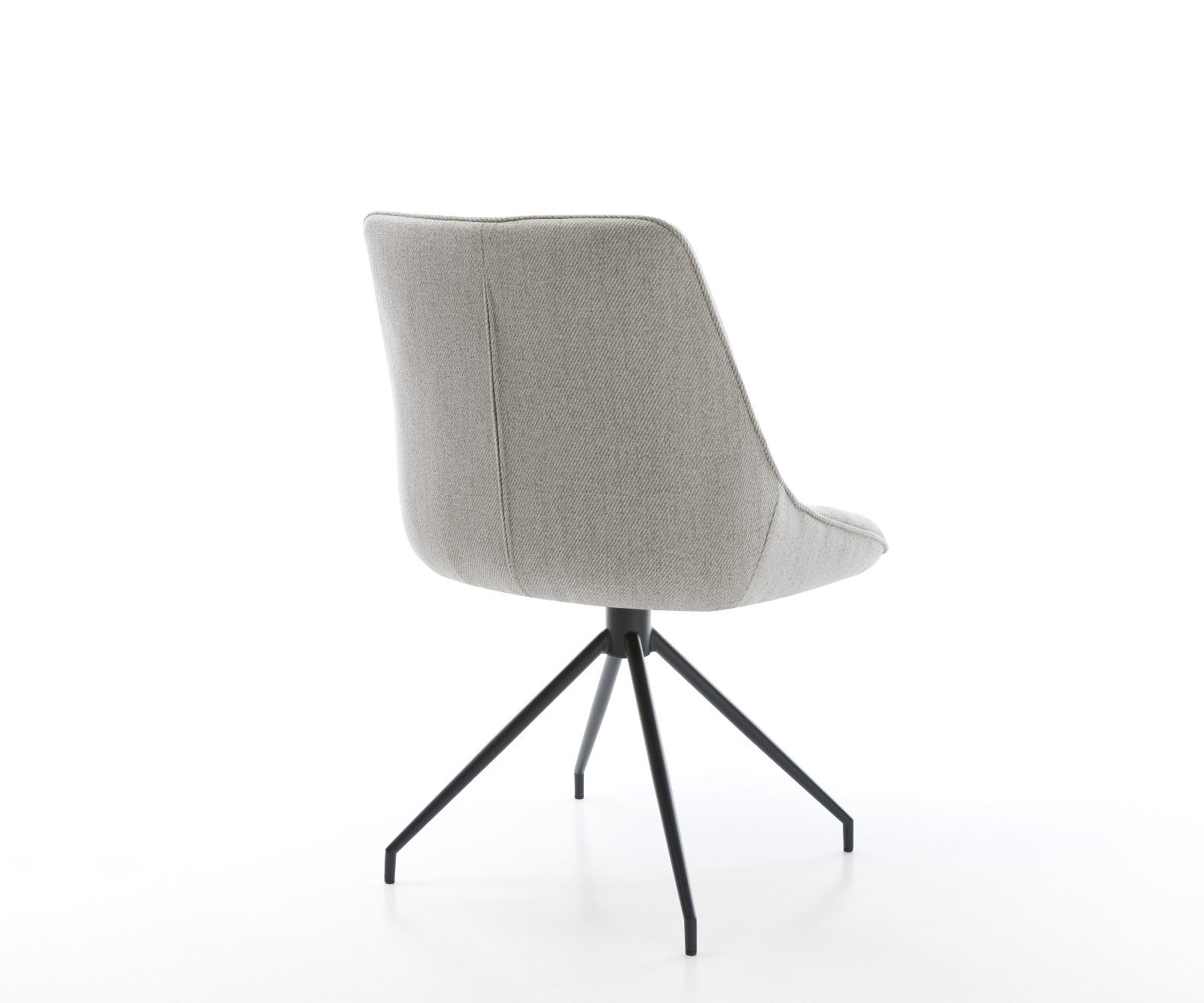 Étkezőszék Elda-Flex csíkos világosszürke kereszt láb kúpos fekete 180° forgatható - Image 5