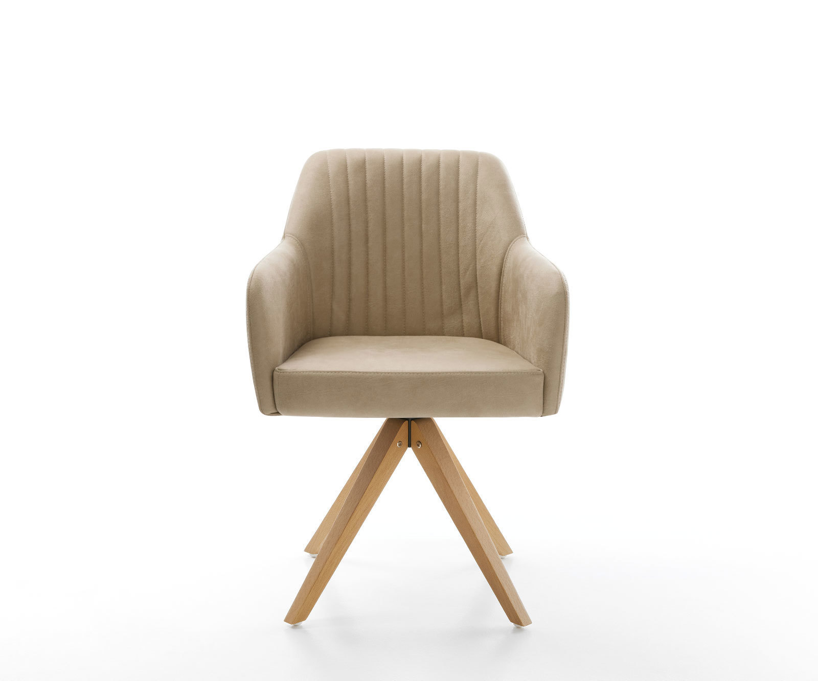 Étkezőszék Greg-Flex mikroszálas bézs vintage fa láb szögletes természetes zsákrugós - Image 2