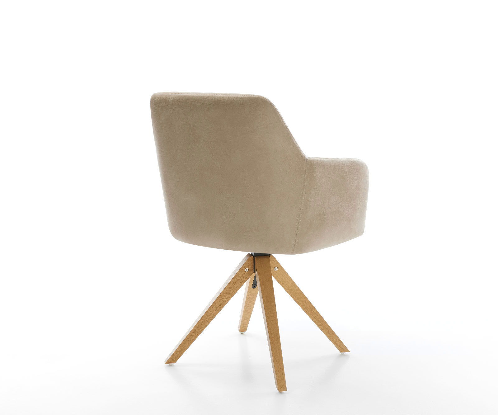 Étkezőszék Greg-Flex mikroszálas bézs vintage fa láb szögletes természetes zsákrugós - Image 5