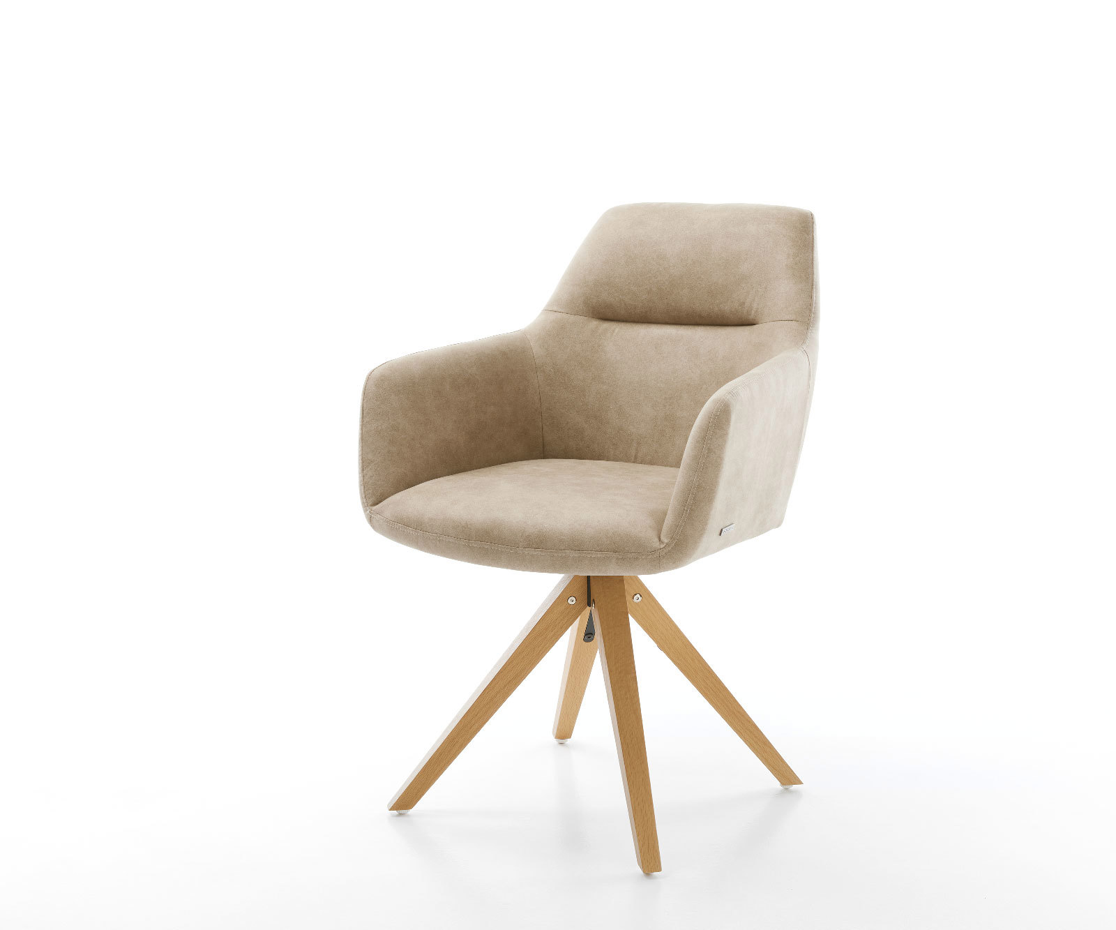 Étkezőszék Pejo-Flex mikroszálas bézs vintage fa láb szögletes természetes zsákrugós